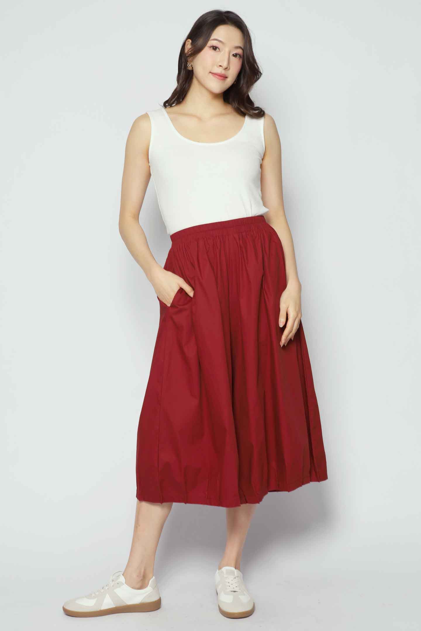 Backorders Blythe Pants in Maroon