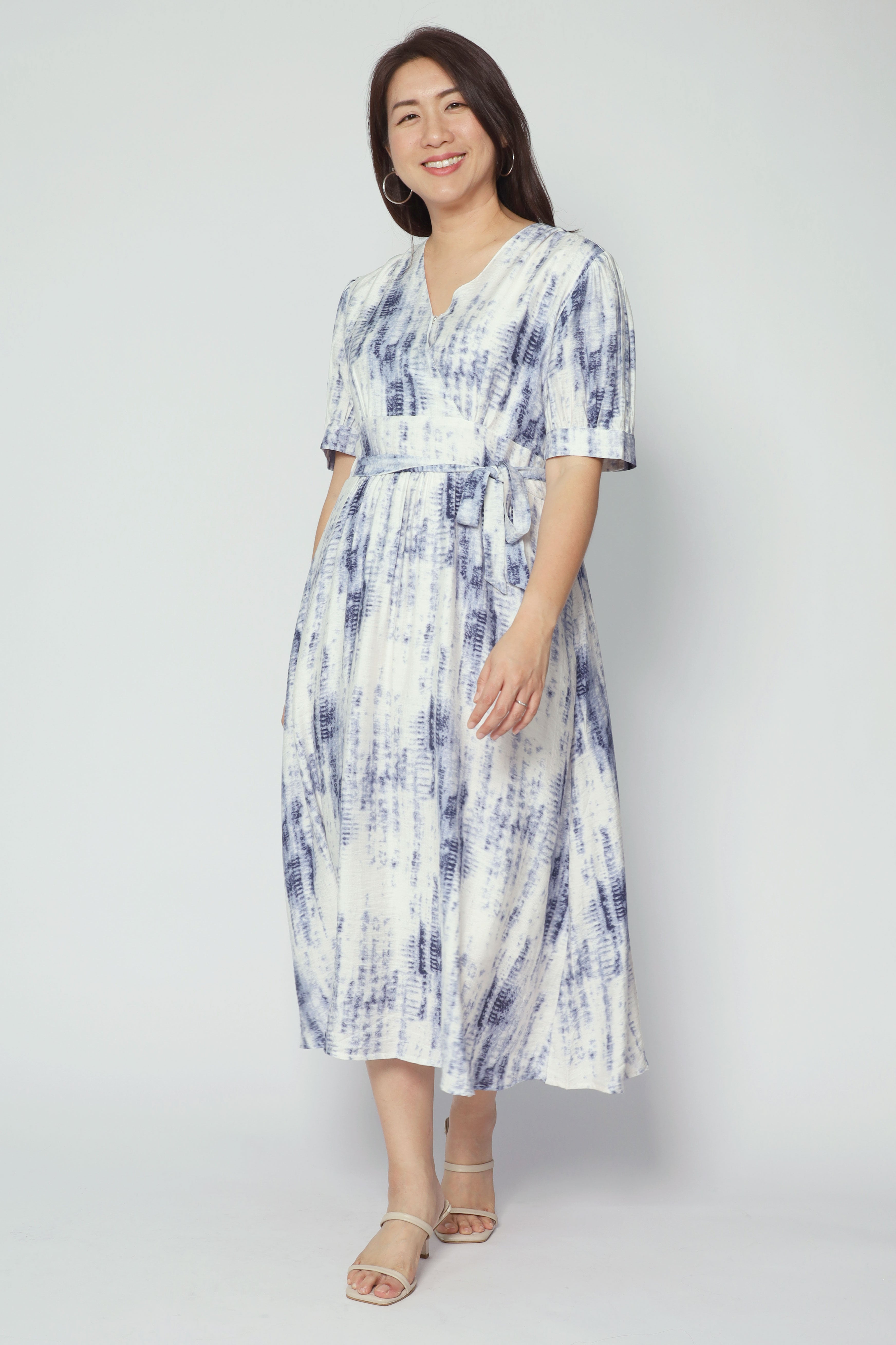 Bonbon Dress in Dye Bloom