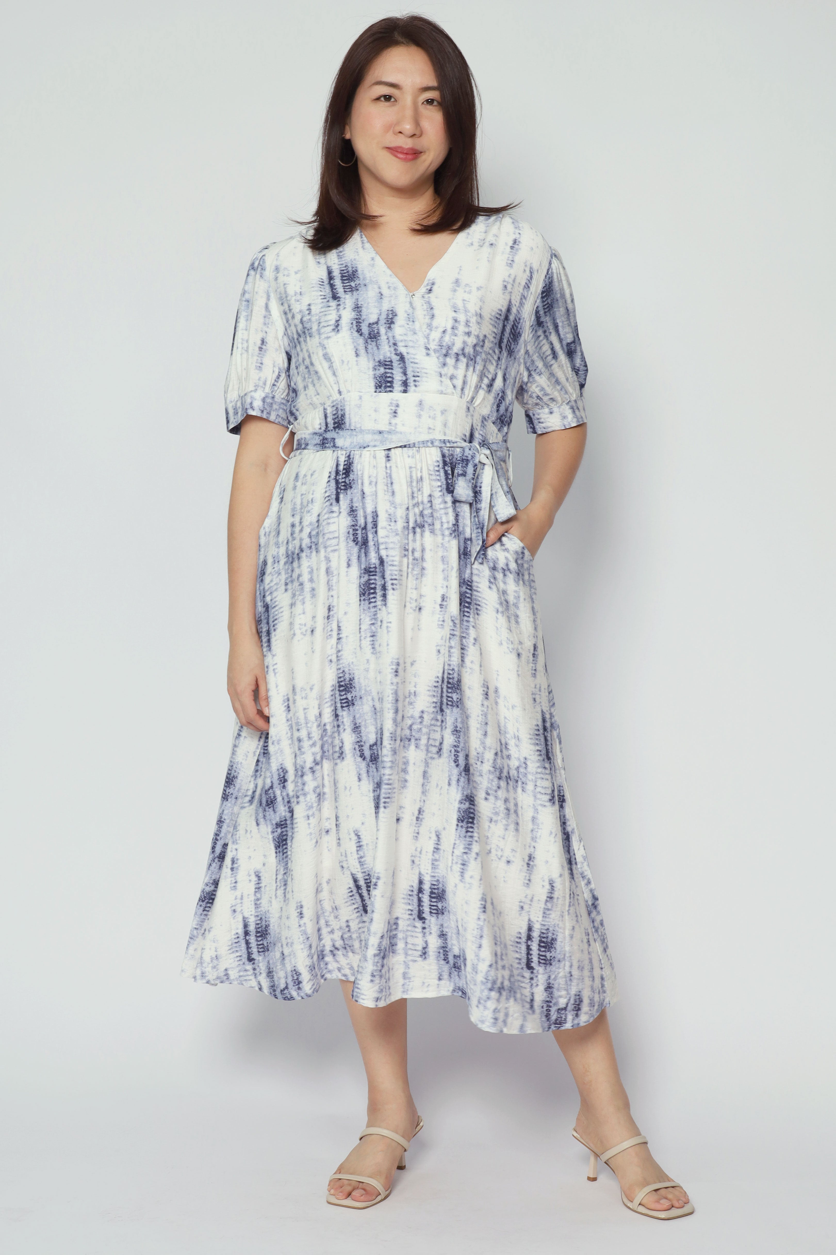 Bonbon Dress in Dye Bloom