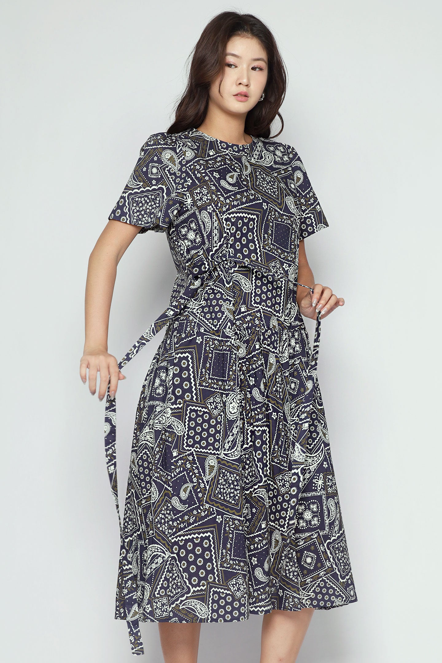 Bonnie Dress in Bandana Patchwork