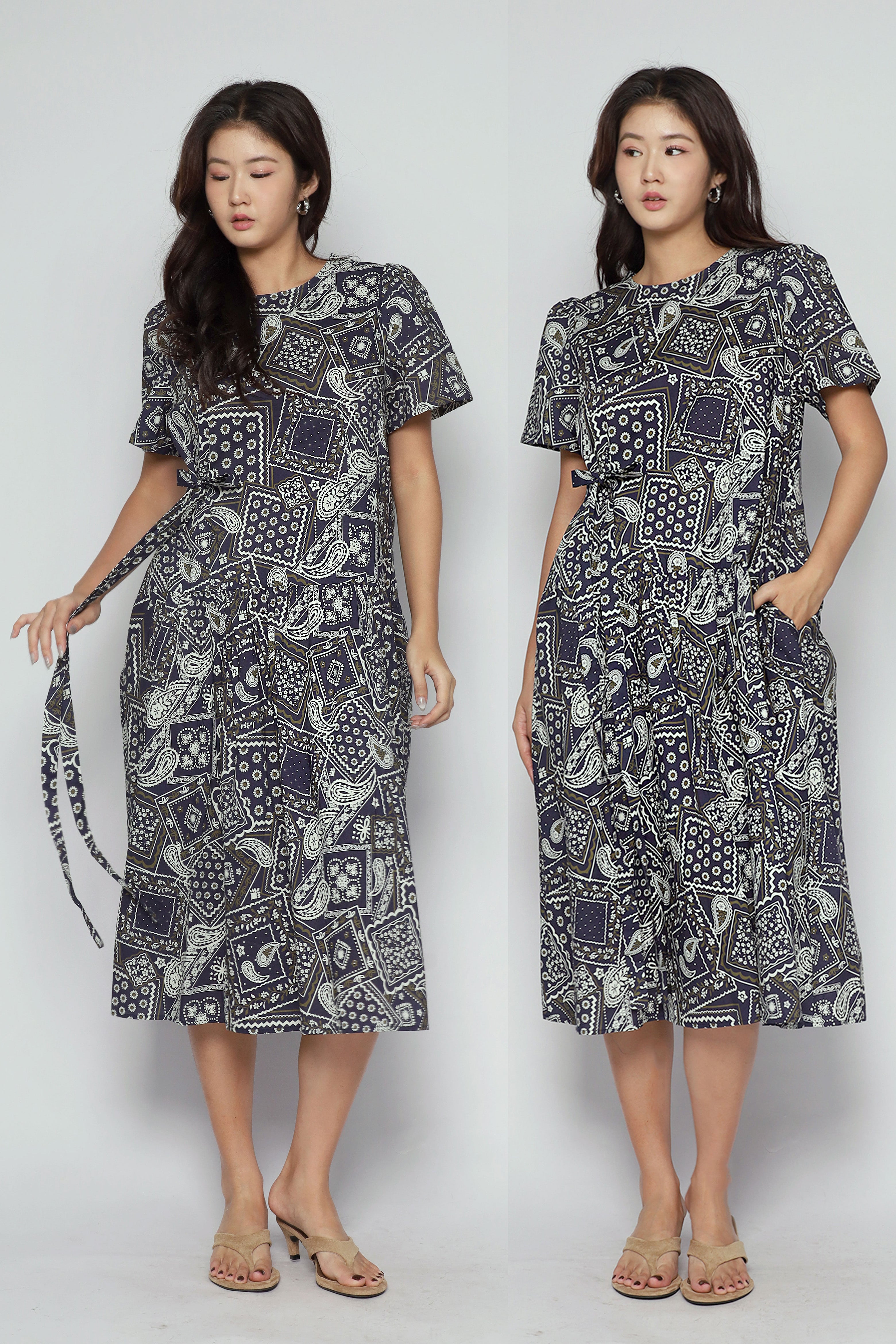 Bonnie Dress in Bandana Patchwork