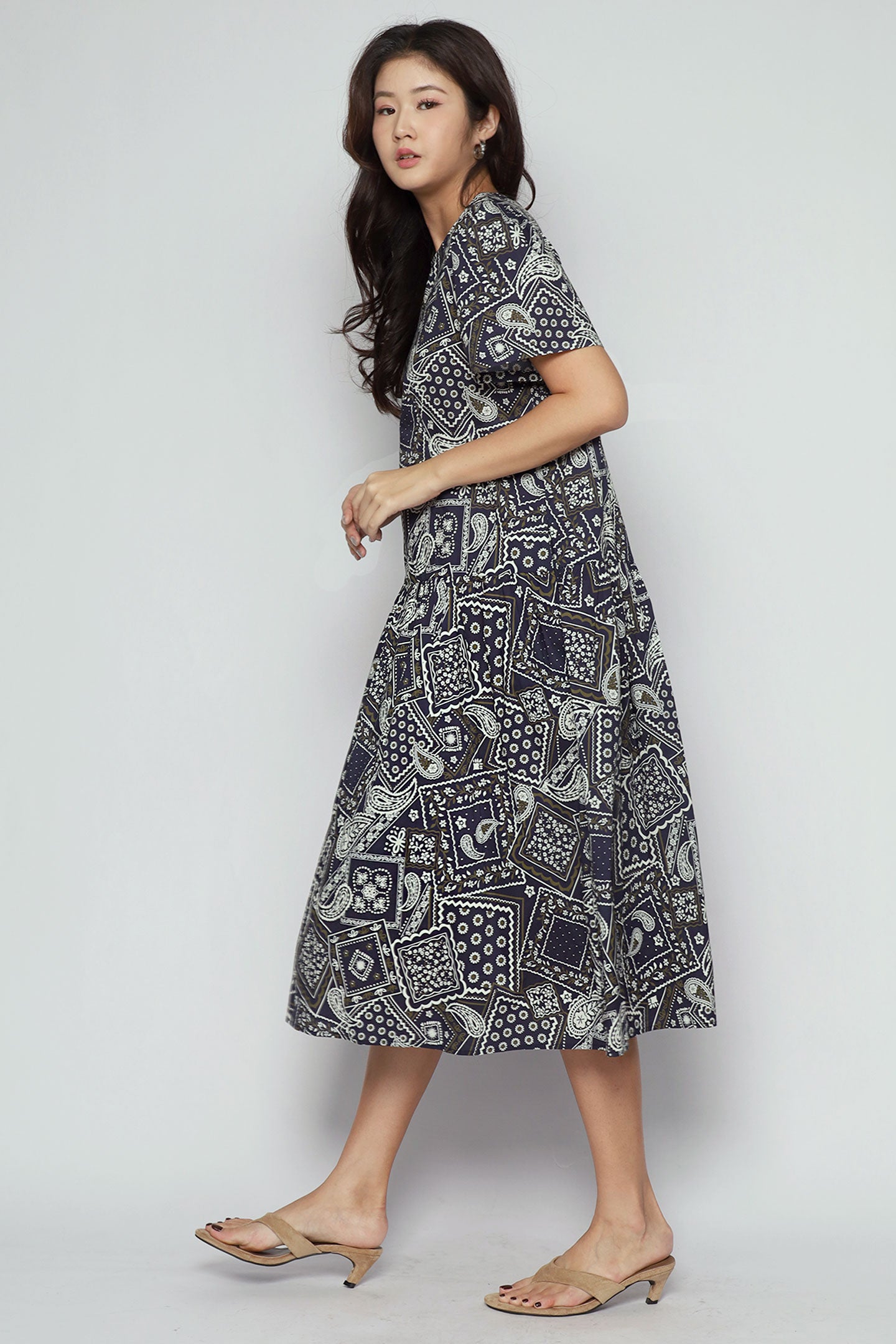 Bonnie Dress in Bandana Patchwork