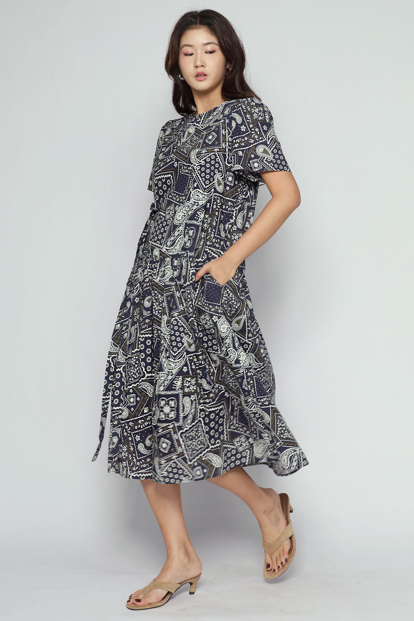 Bonnie Dress in Bandana Patchwork