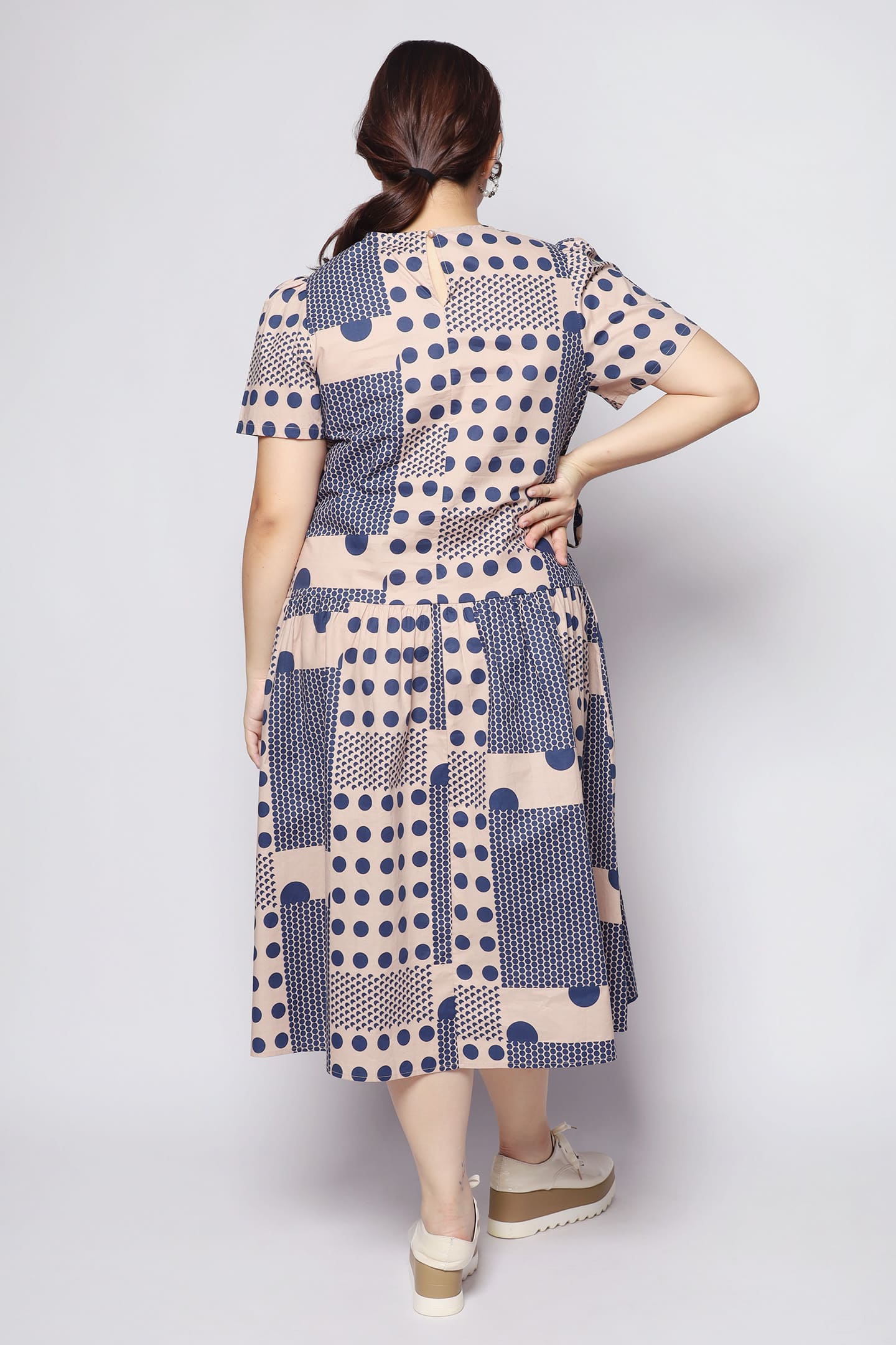 Bonnie Dress in Circular Print