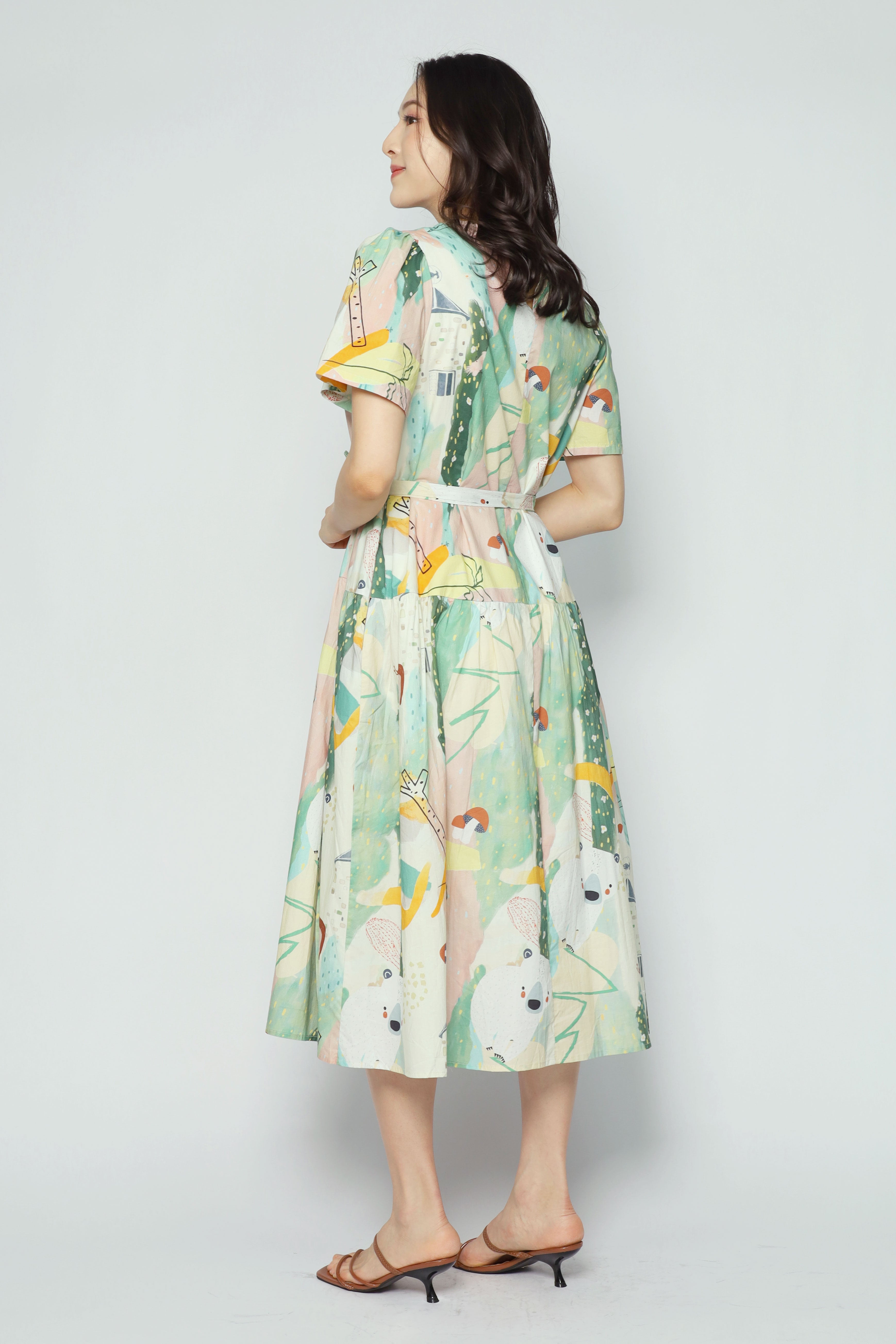 Bonnie Dress in Cute Bear