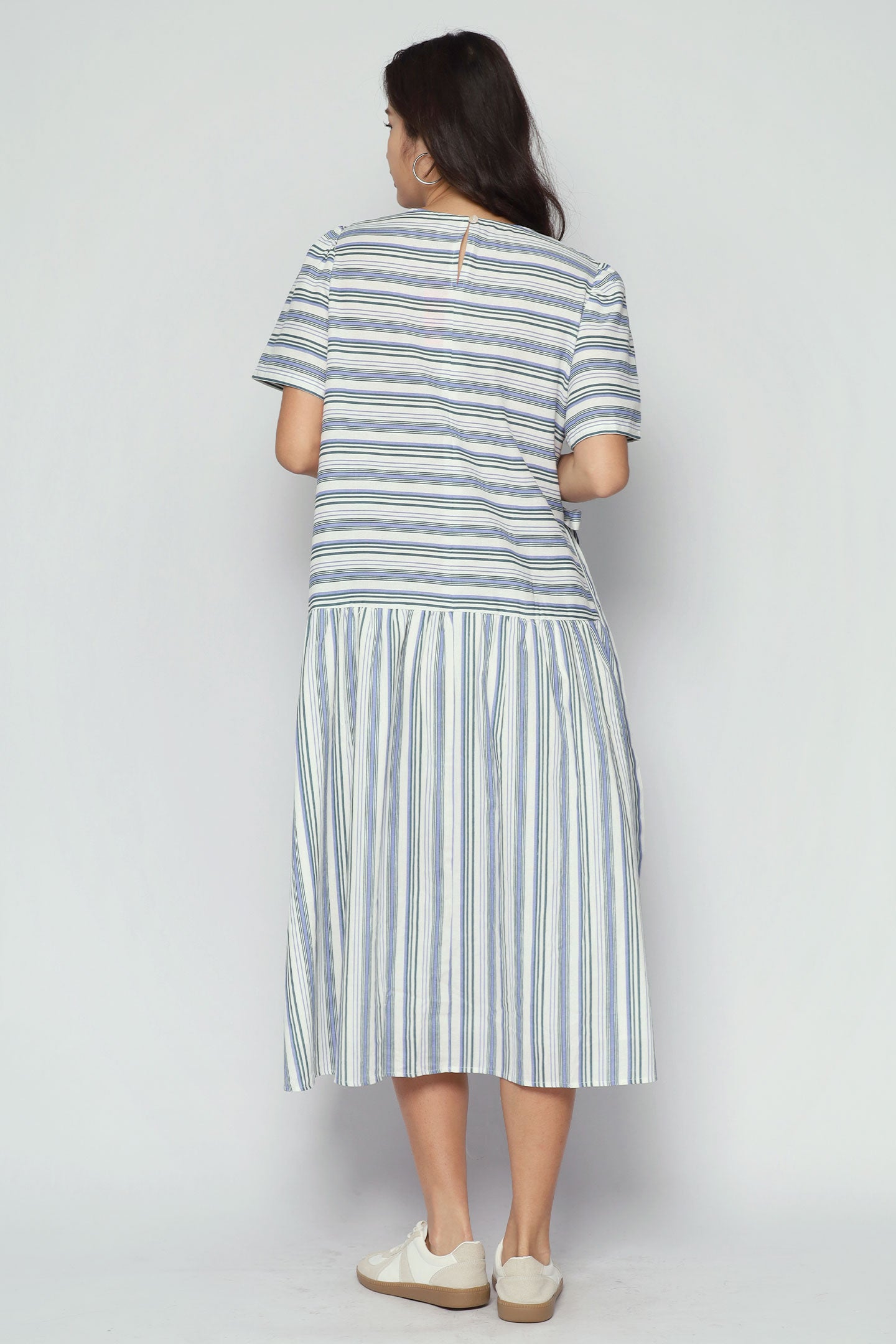 Bonnie Dress in Seabreeze Stripe