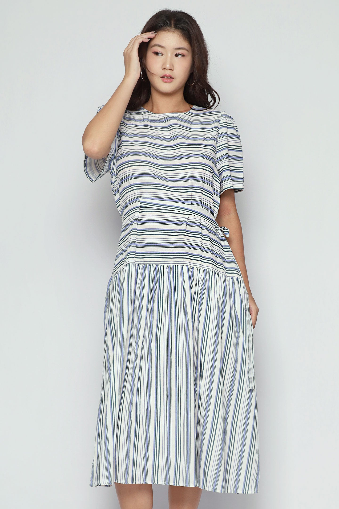 Bonnie Dress in Seabreeze Stripe