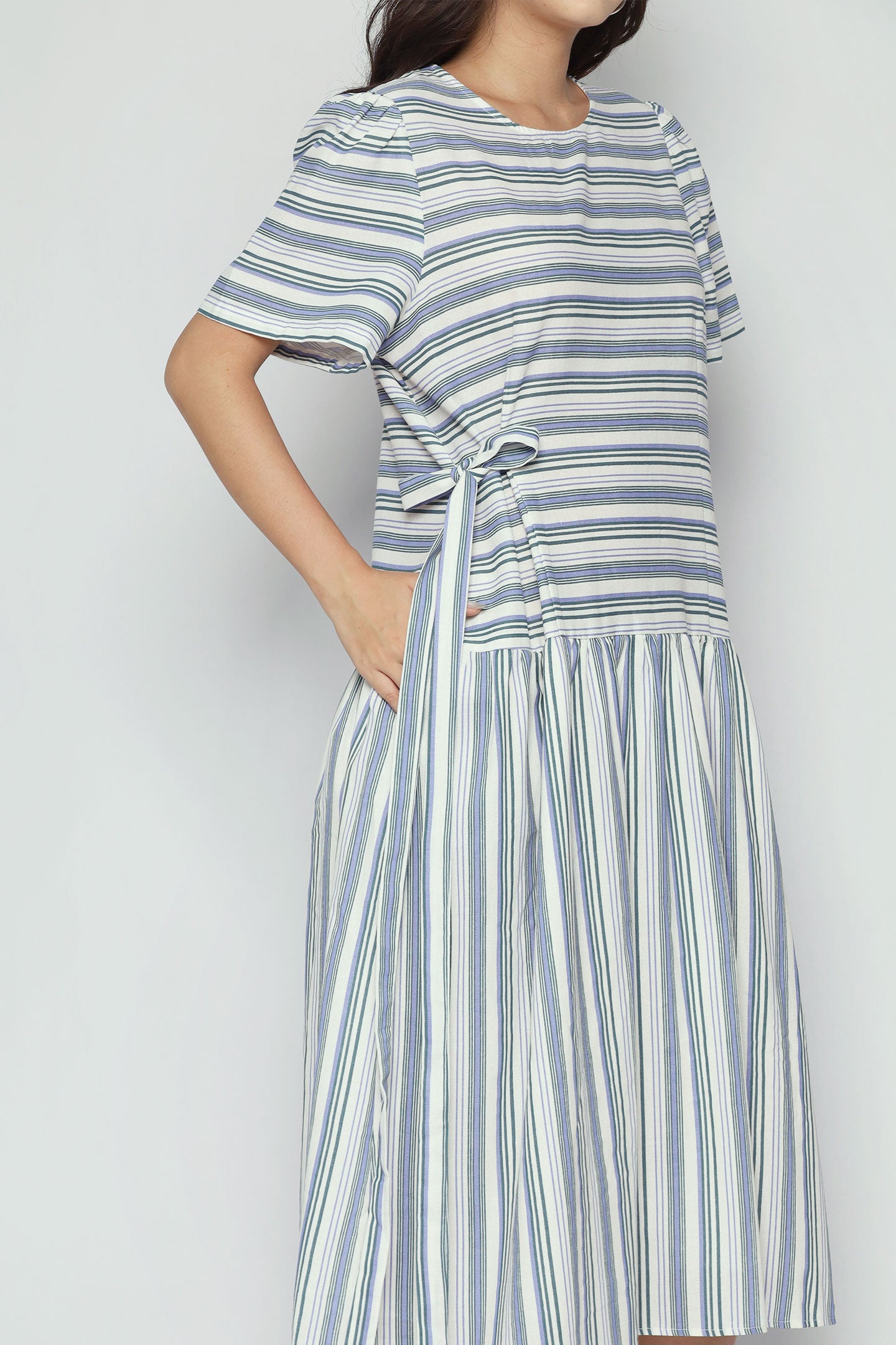Bonnie Dress in Seabreeze Stripe