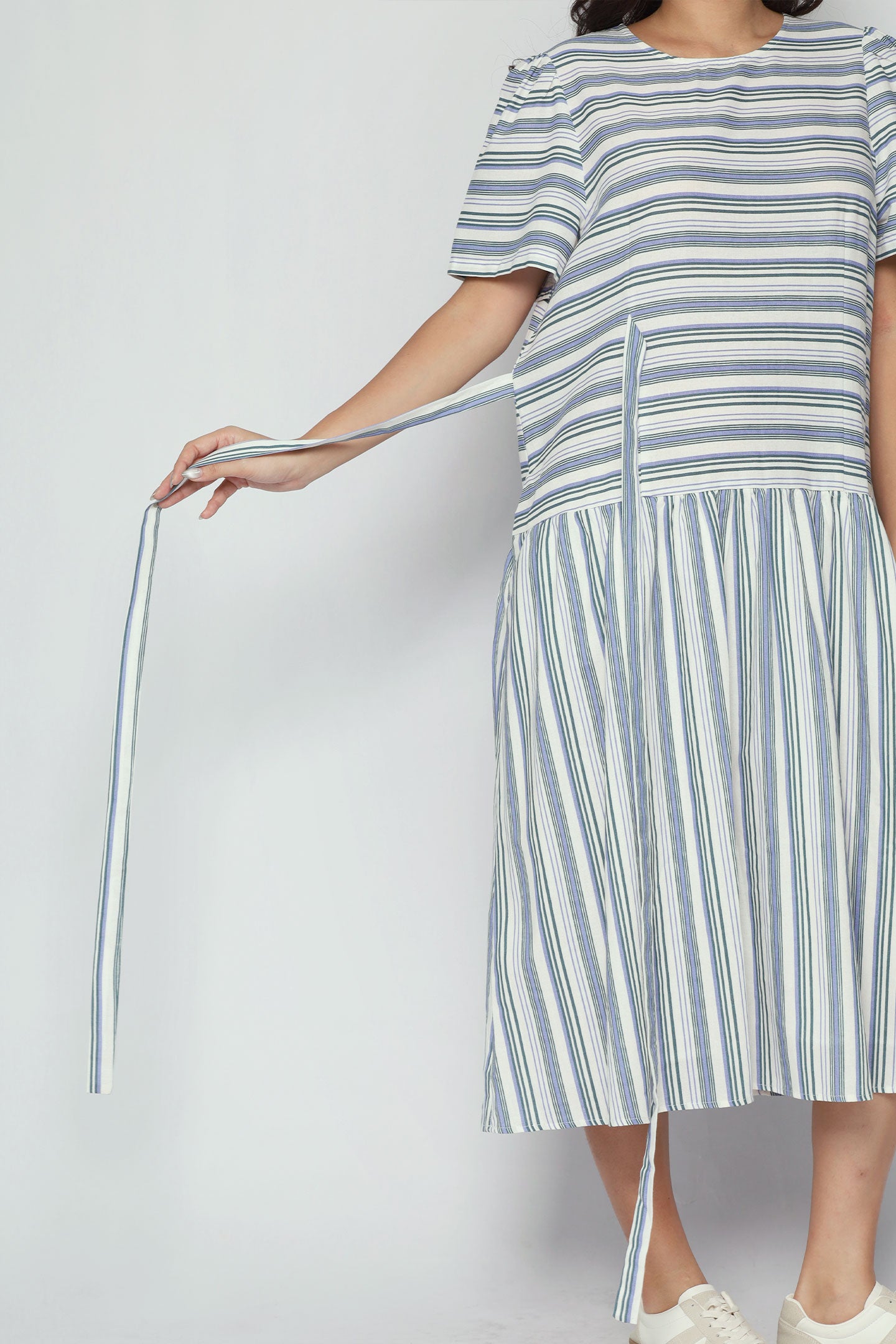 Bonnie Dress in Seabreeze Stripe