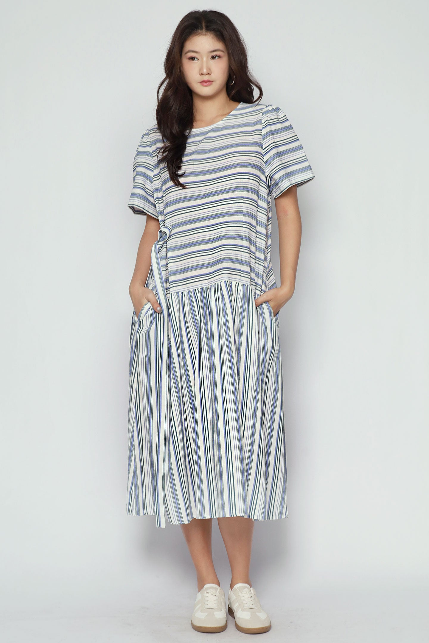 Bonnie Dress in Seabreeze Stripe