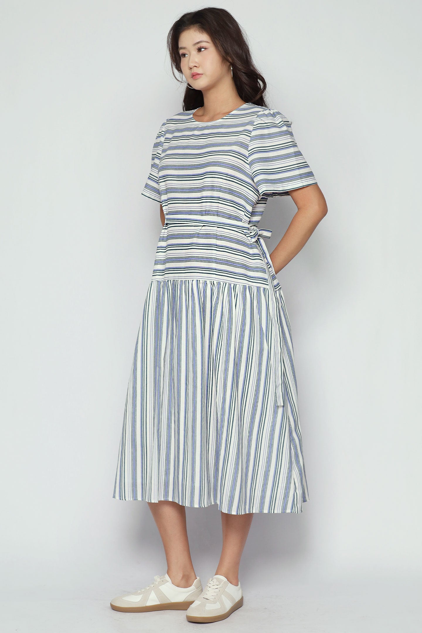 Bonnie Dress in Seabreeze Stripe