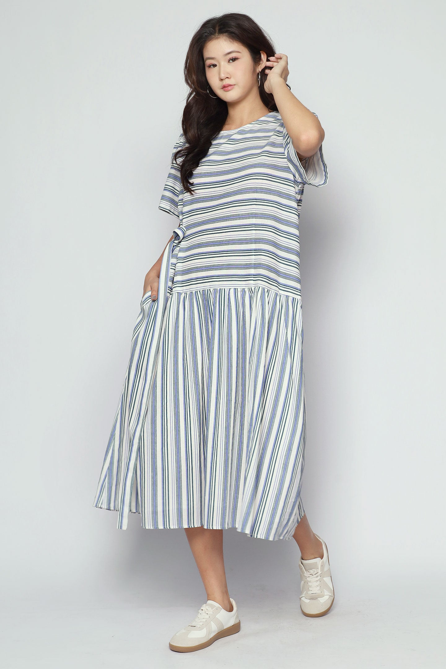 Bonnie Dress in Seabreeze Stripe