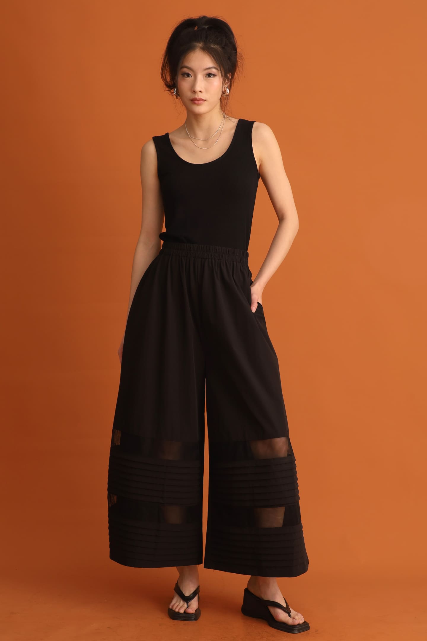 CHOSEN - Bo Young Mesh Pants in Black