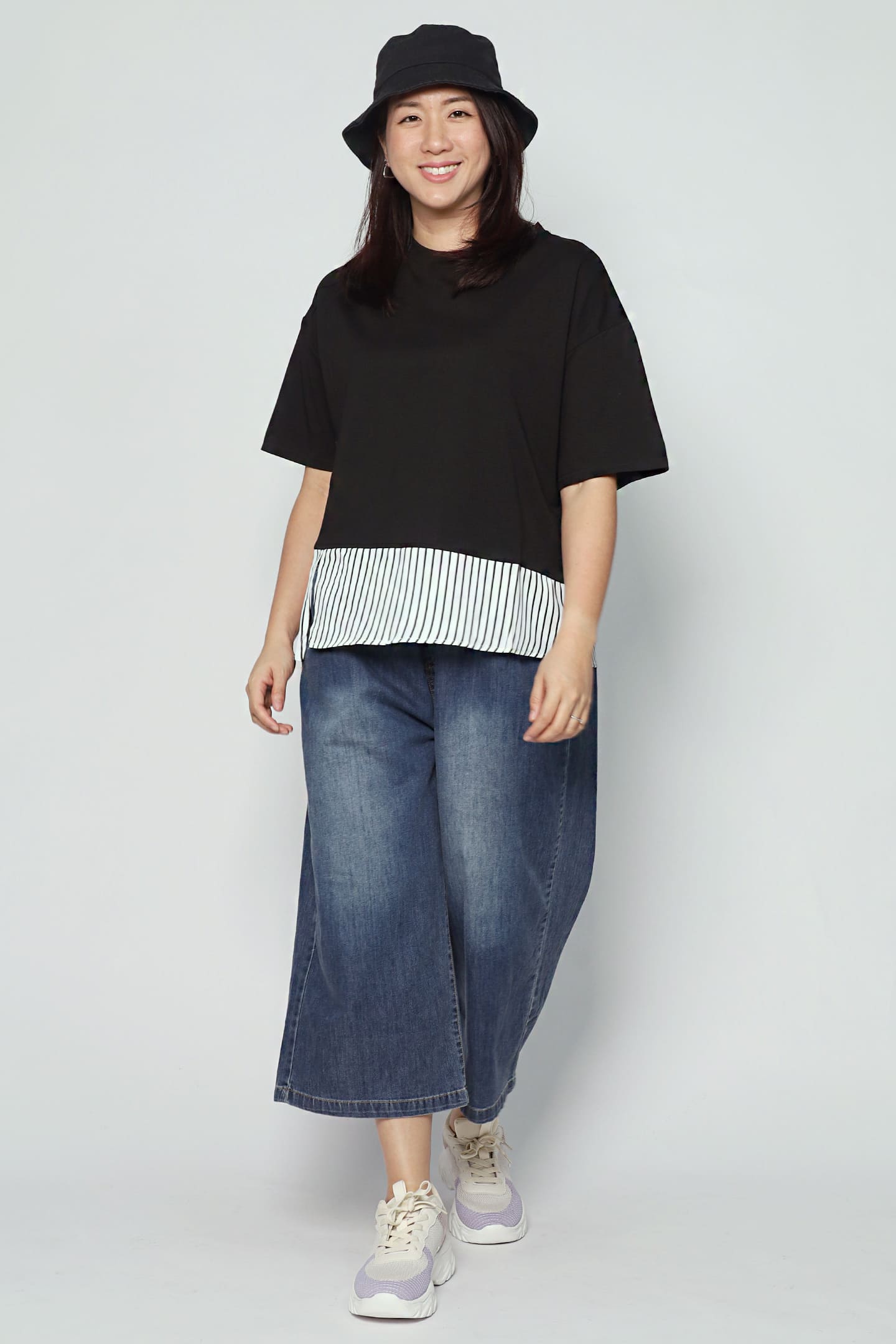 Easy By TE - Breezy Mood Pinstripes Top