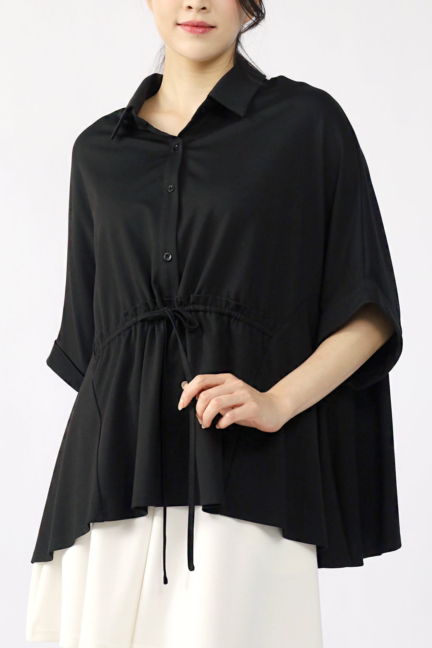 TENCEL - Brie Top in Black