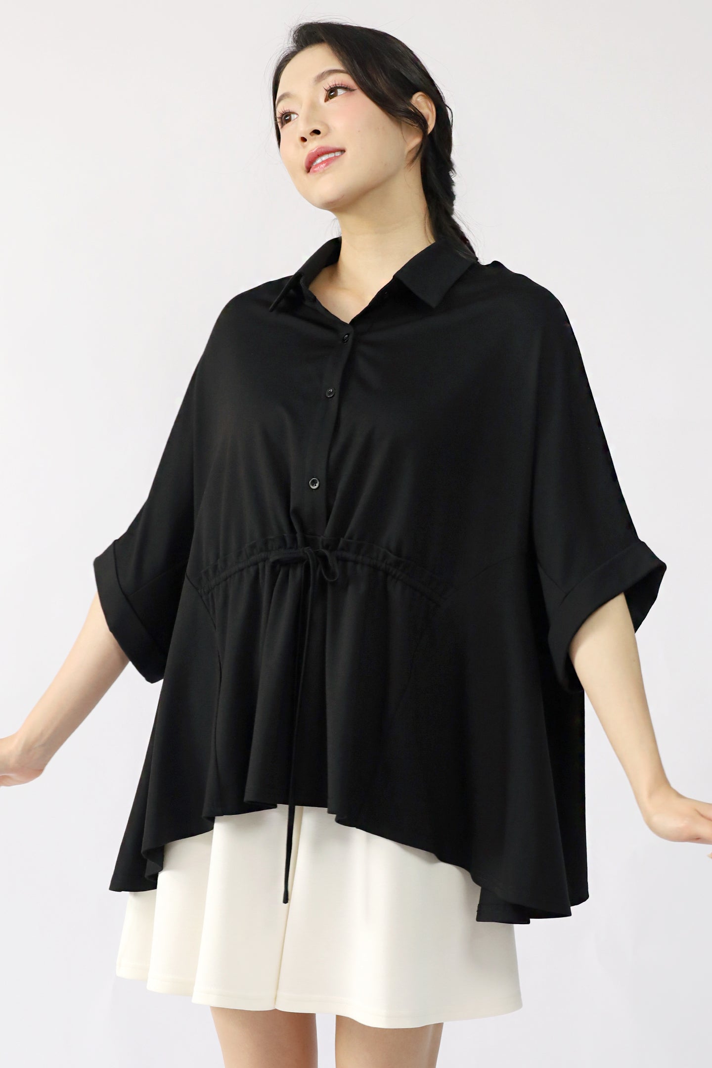 TENCEL - Brie Top in Black