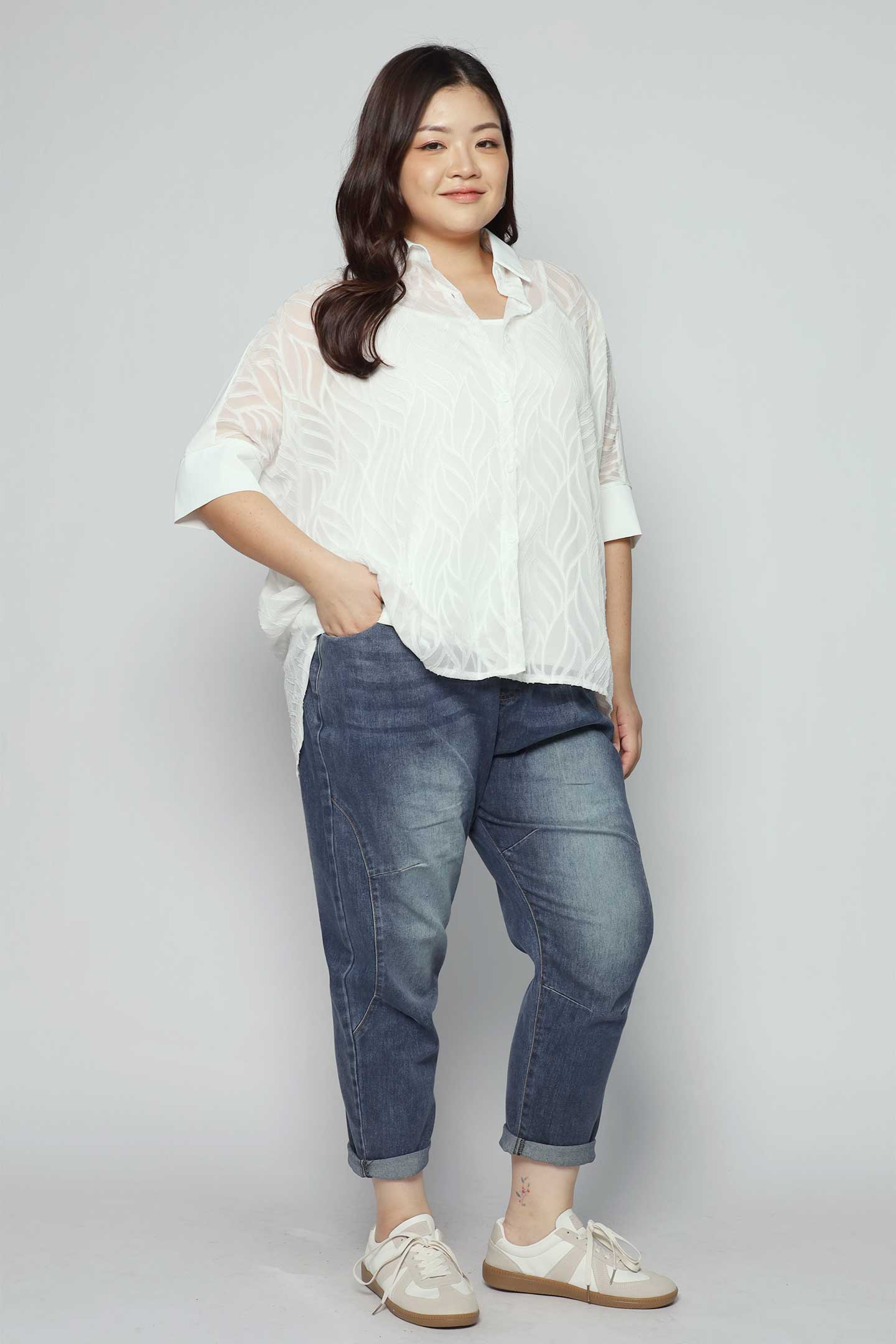 Brissy 2 in 1 Top in White