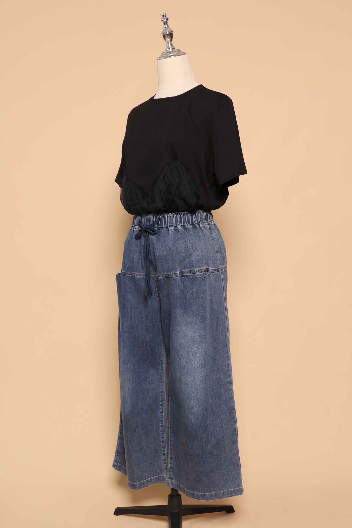 PO - Brooke Mesh Top in Black