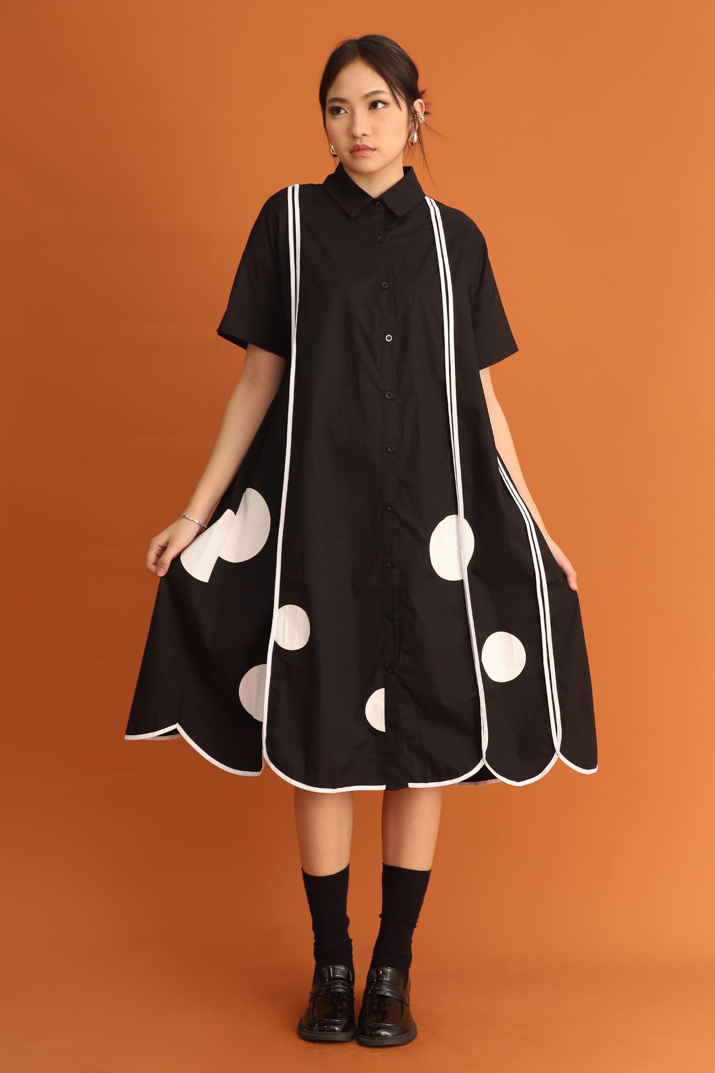 CHOSEN: Bruno Polkadot Shirt Dress