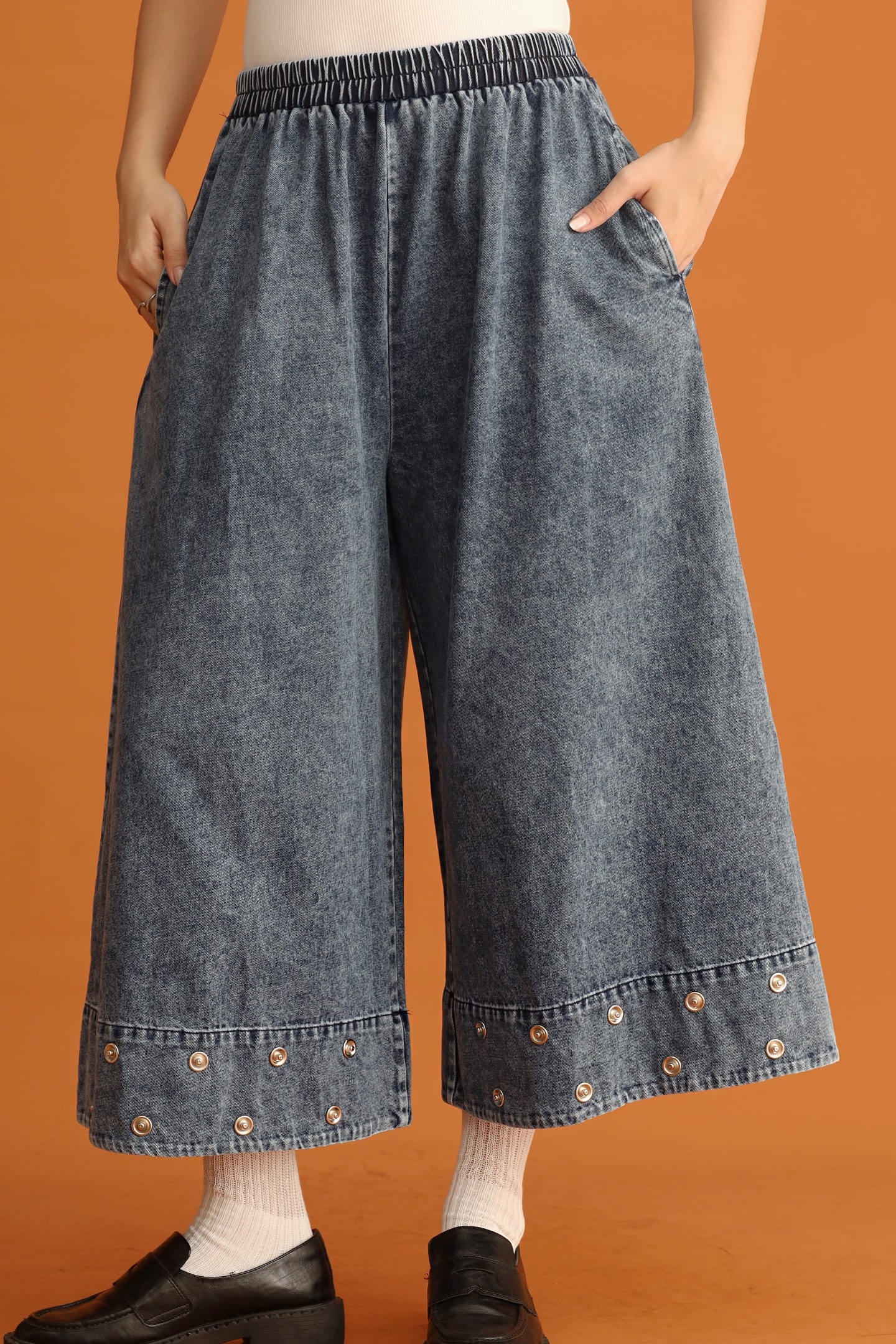 CHOSEN - Bullet Denim Flare Pants in Blue