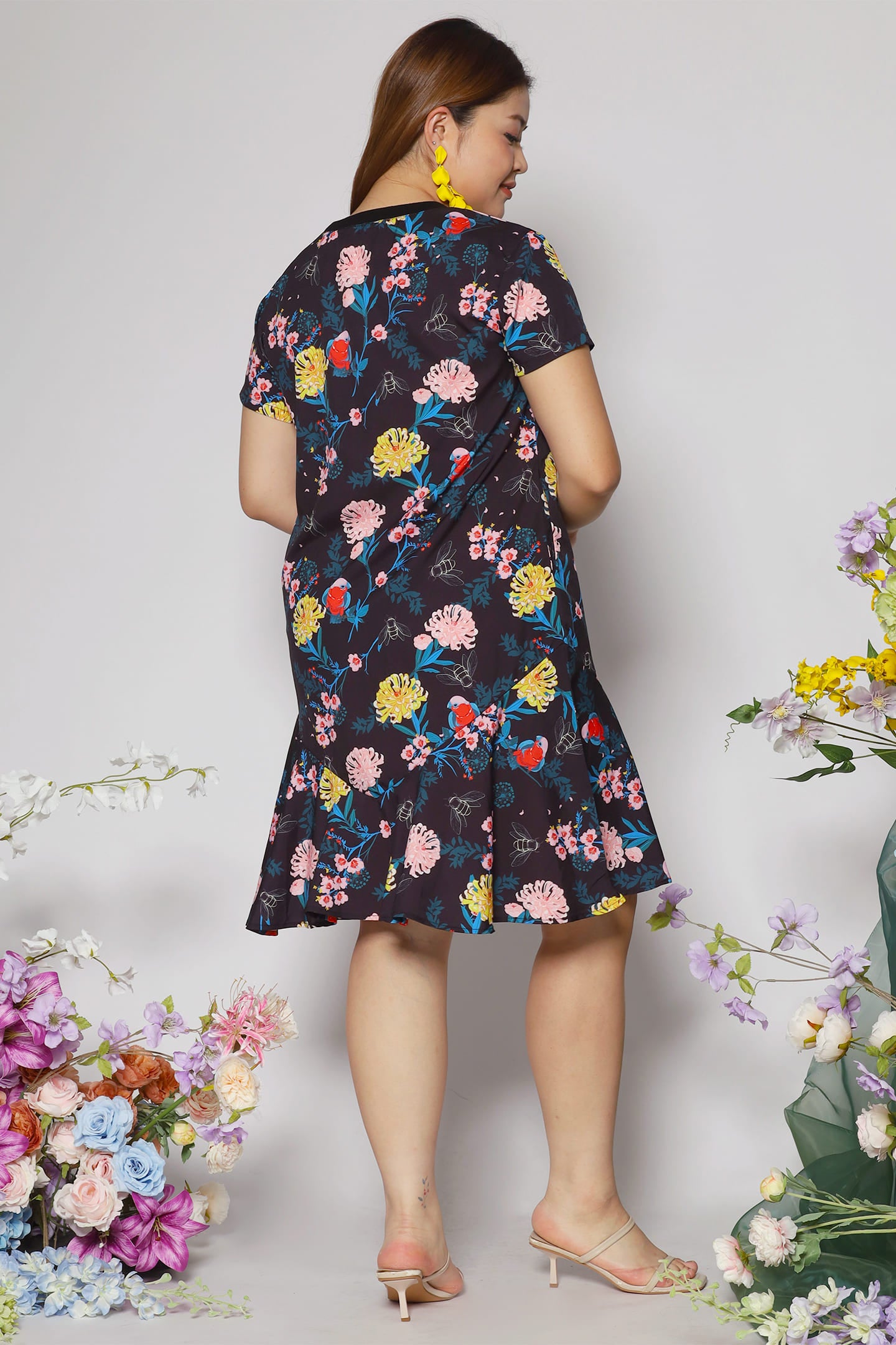 Bundchen Dress in Floral Harmony