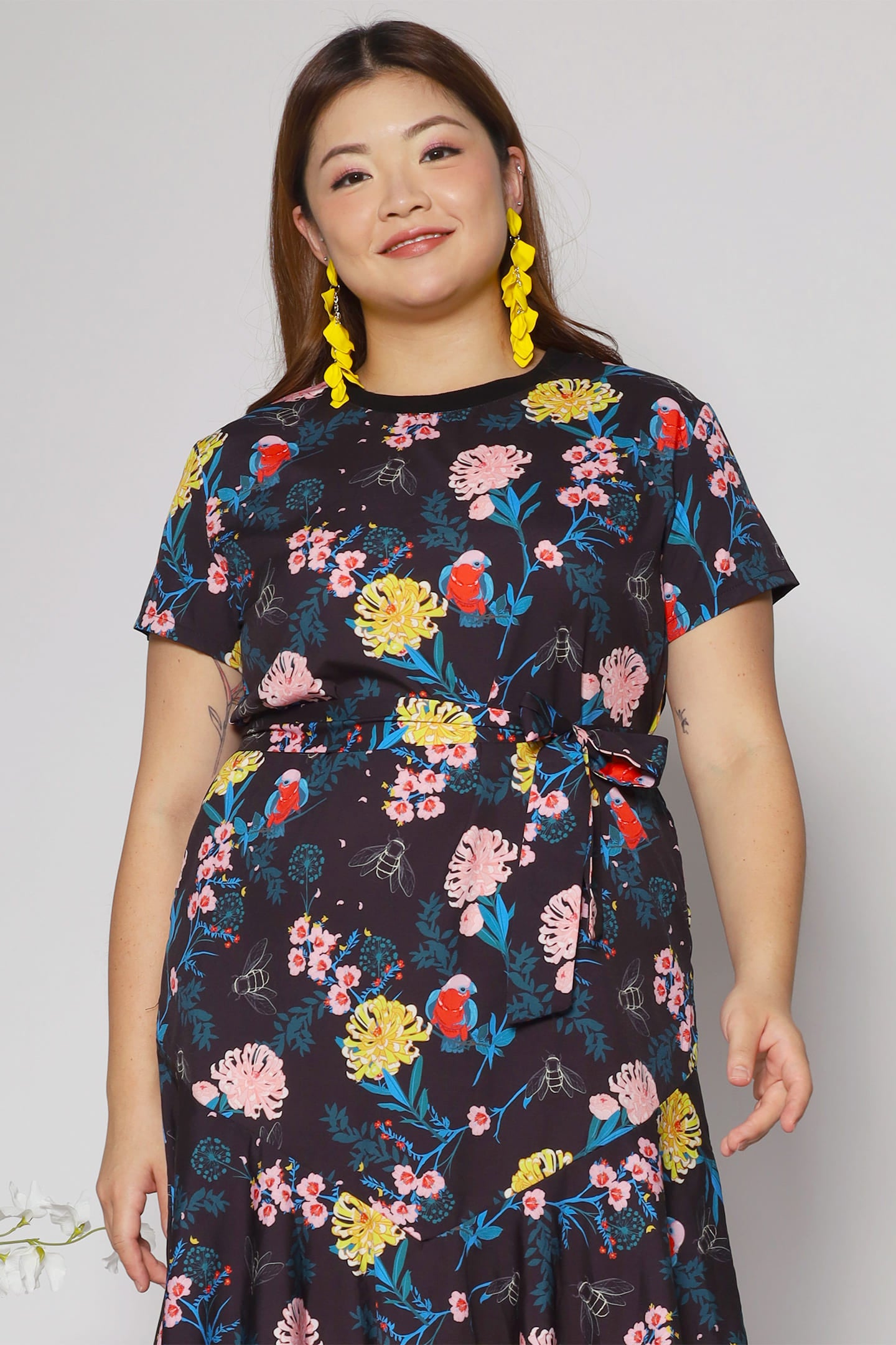 Bundchen Dress in Floral Harmony