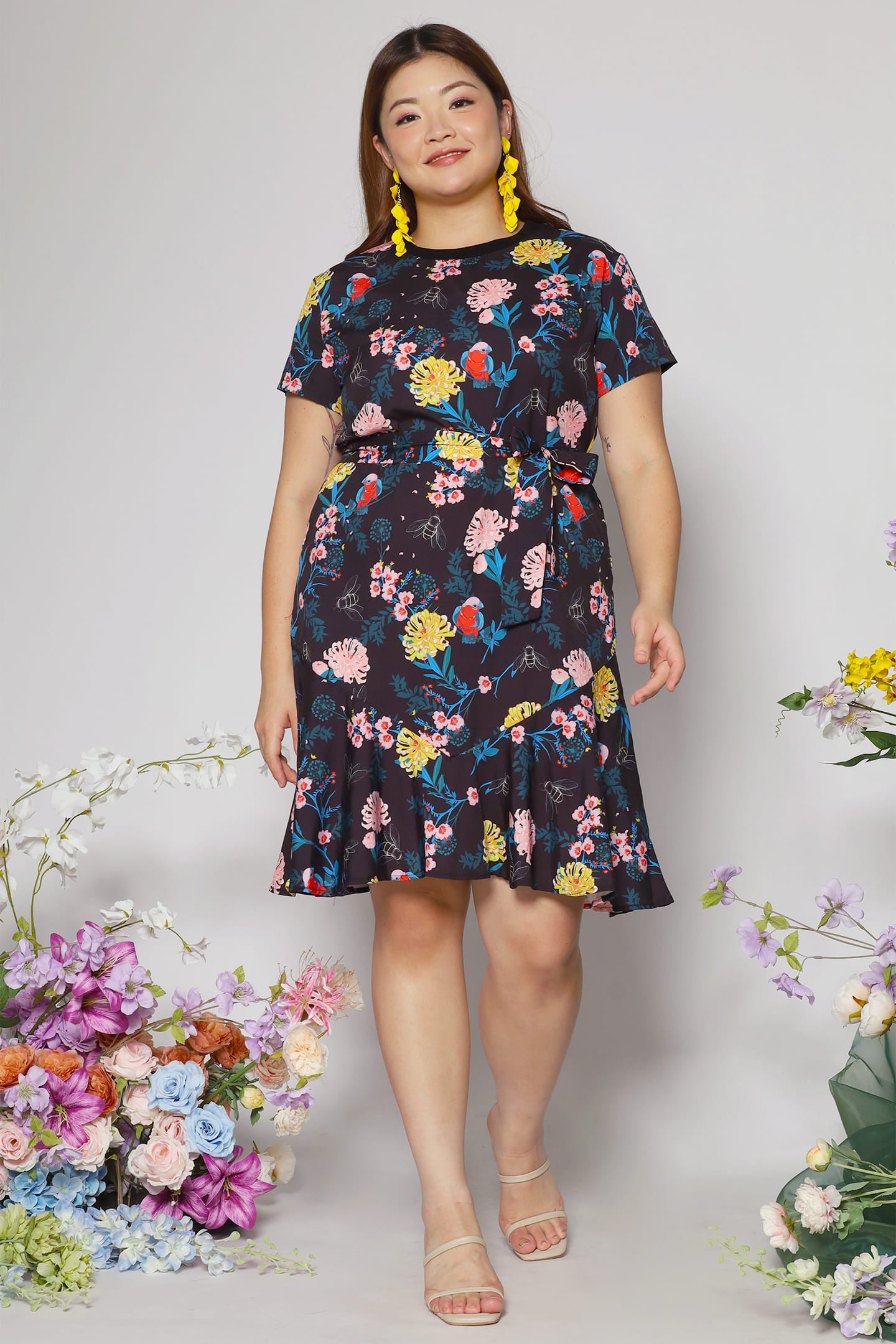 Bundchen Dress in Floral Harmony