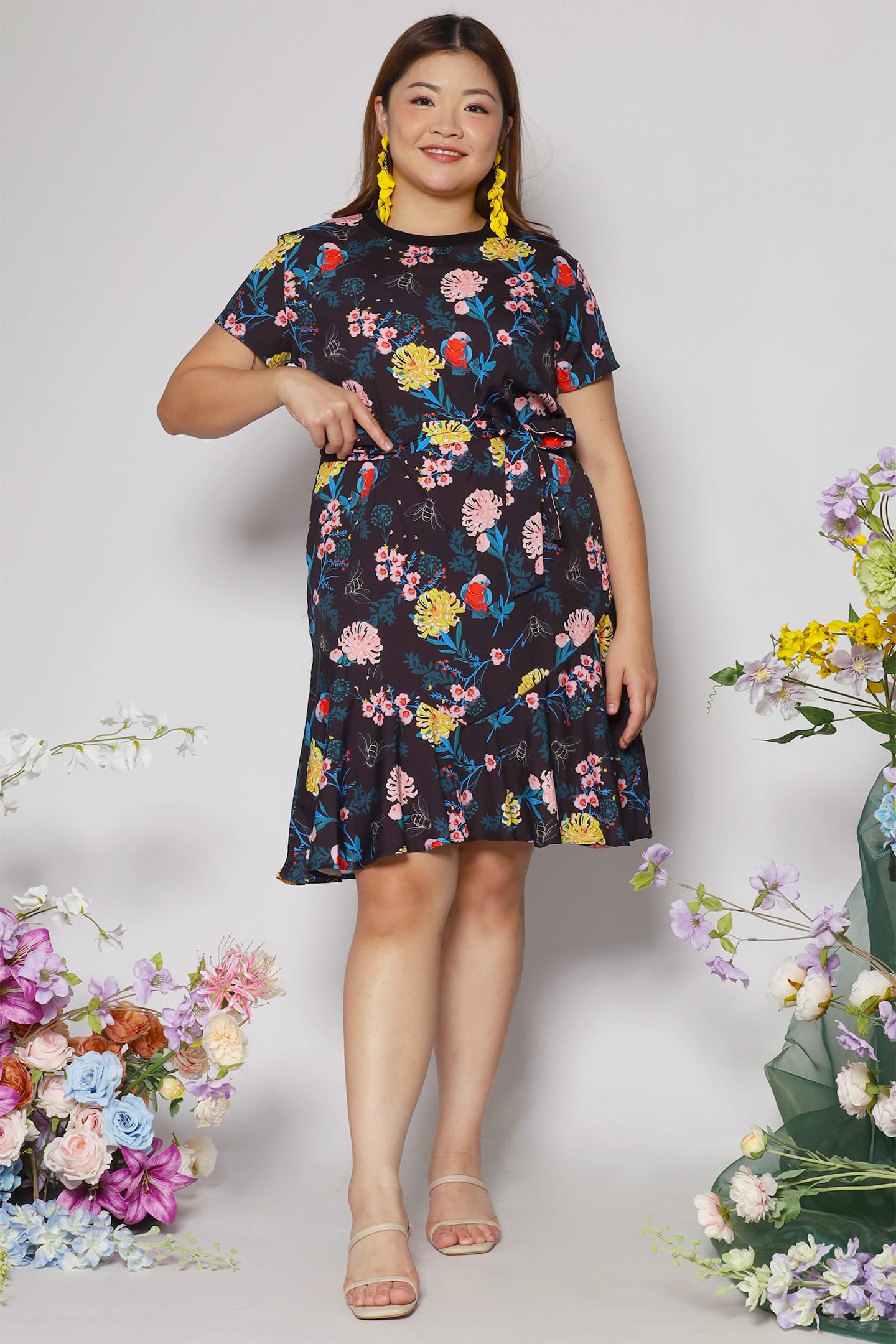 Bundchen Dress in Floral Harmony