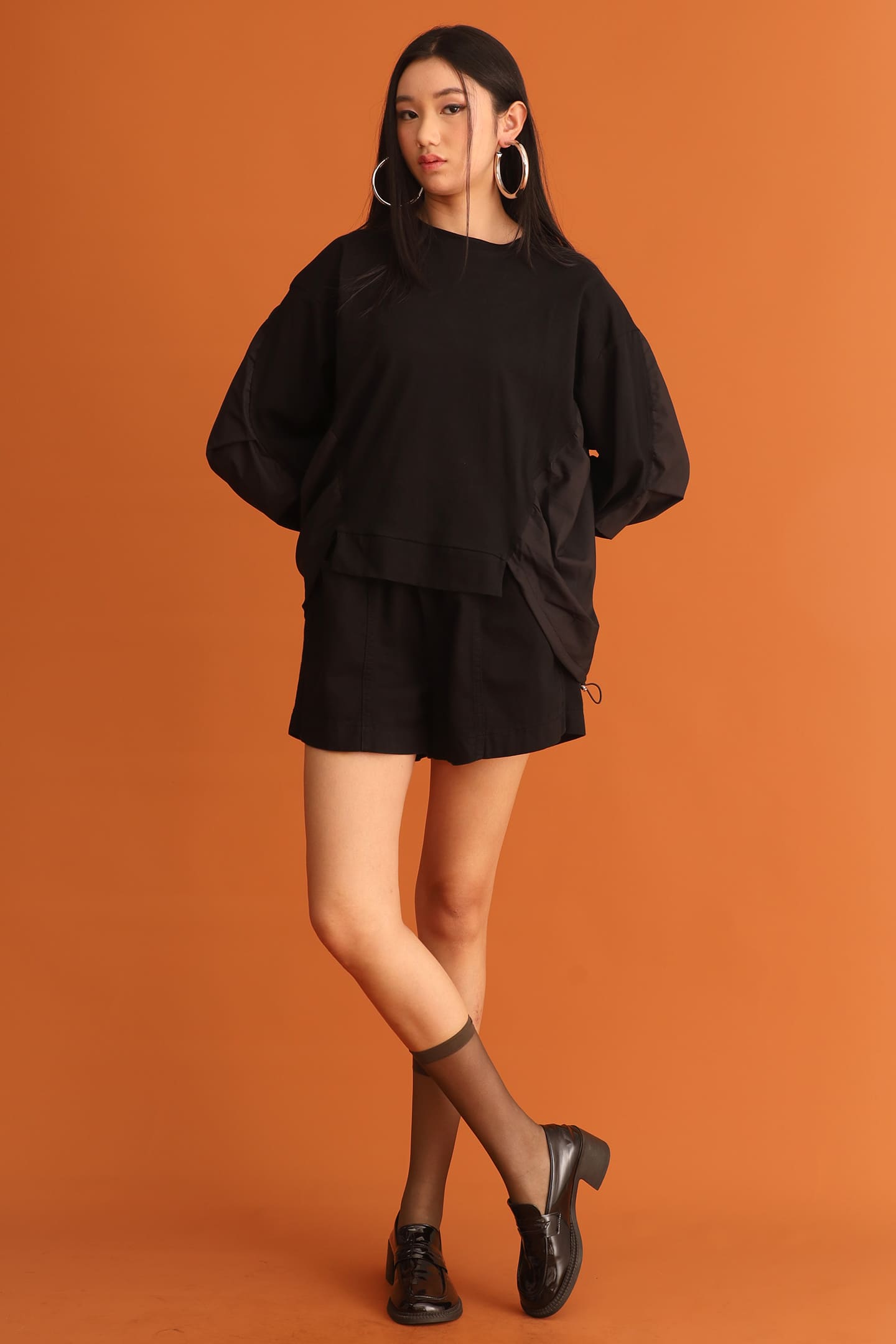 CHOSEN - Byun Drawstring Top in Black
