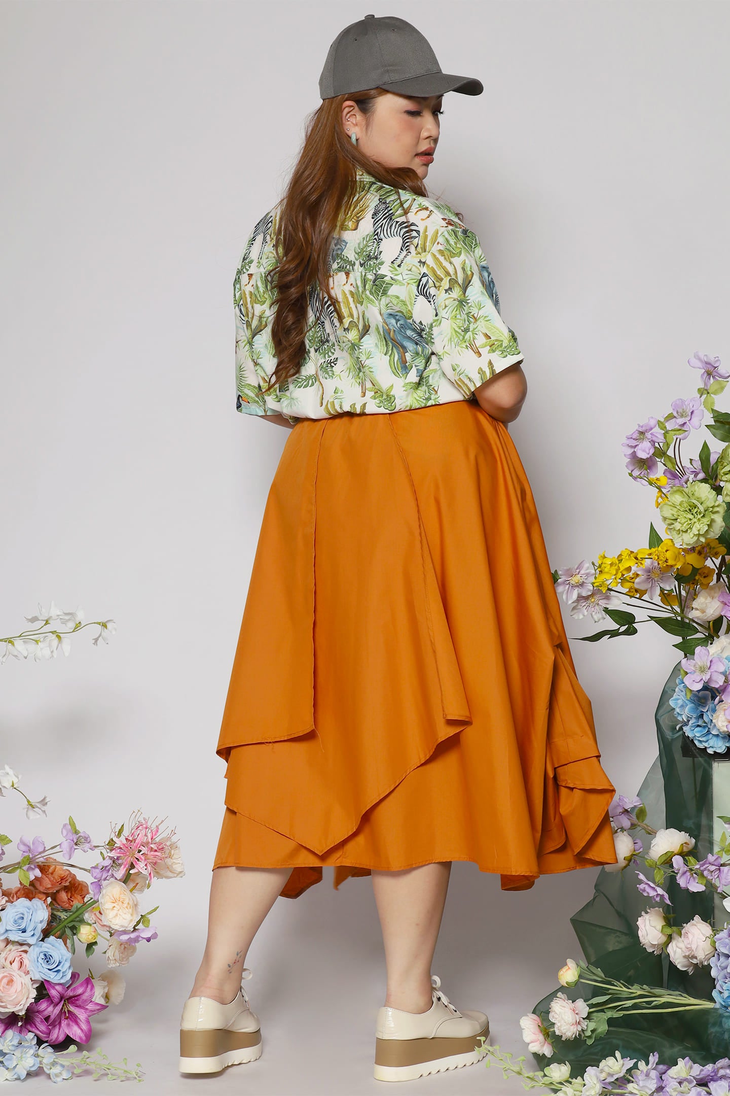 Cally Skirt in Orange