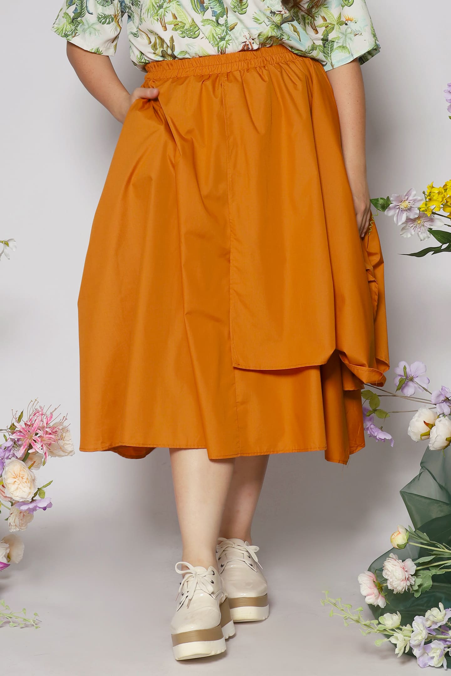 Cally Skirt in Orange