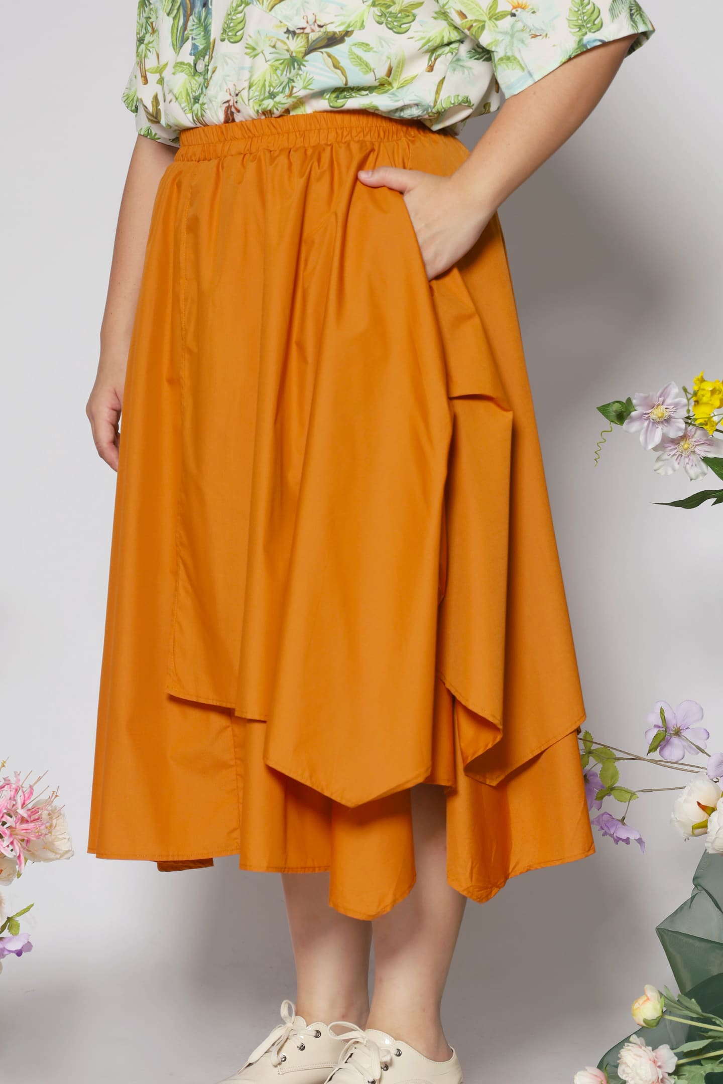 Cally Skirt in Orange