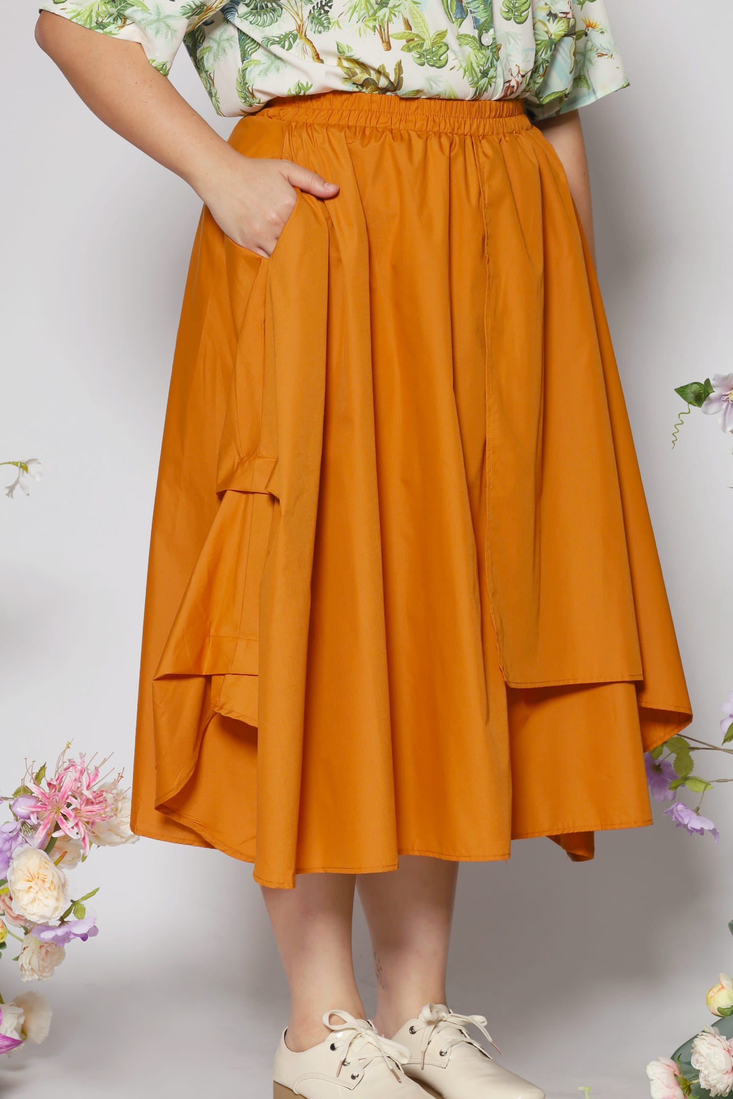 Cally Skirt in Orange