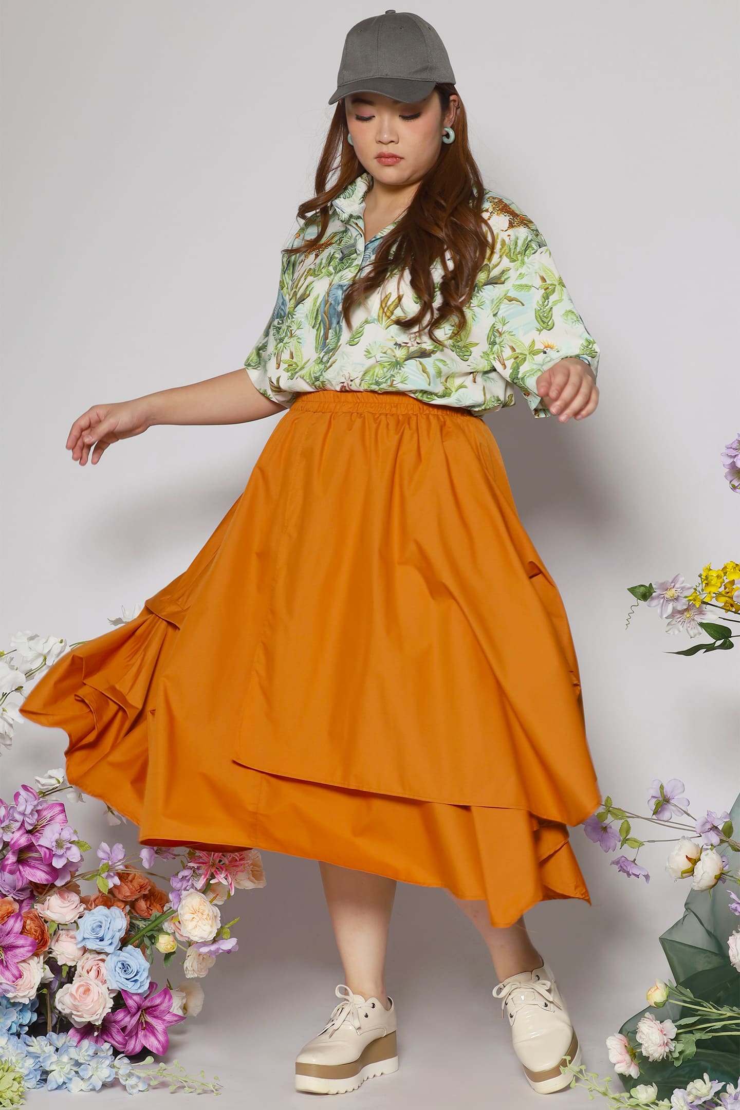 Cally Skirt in Orange