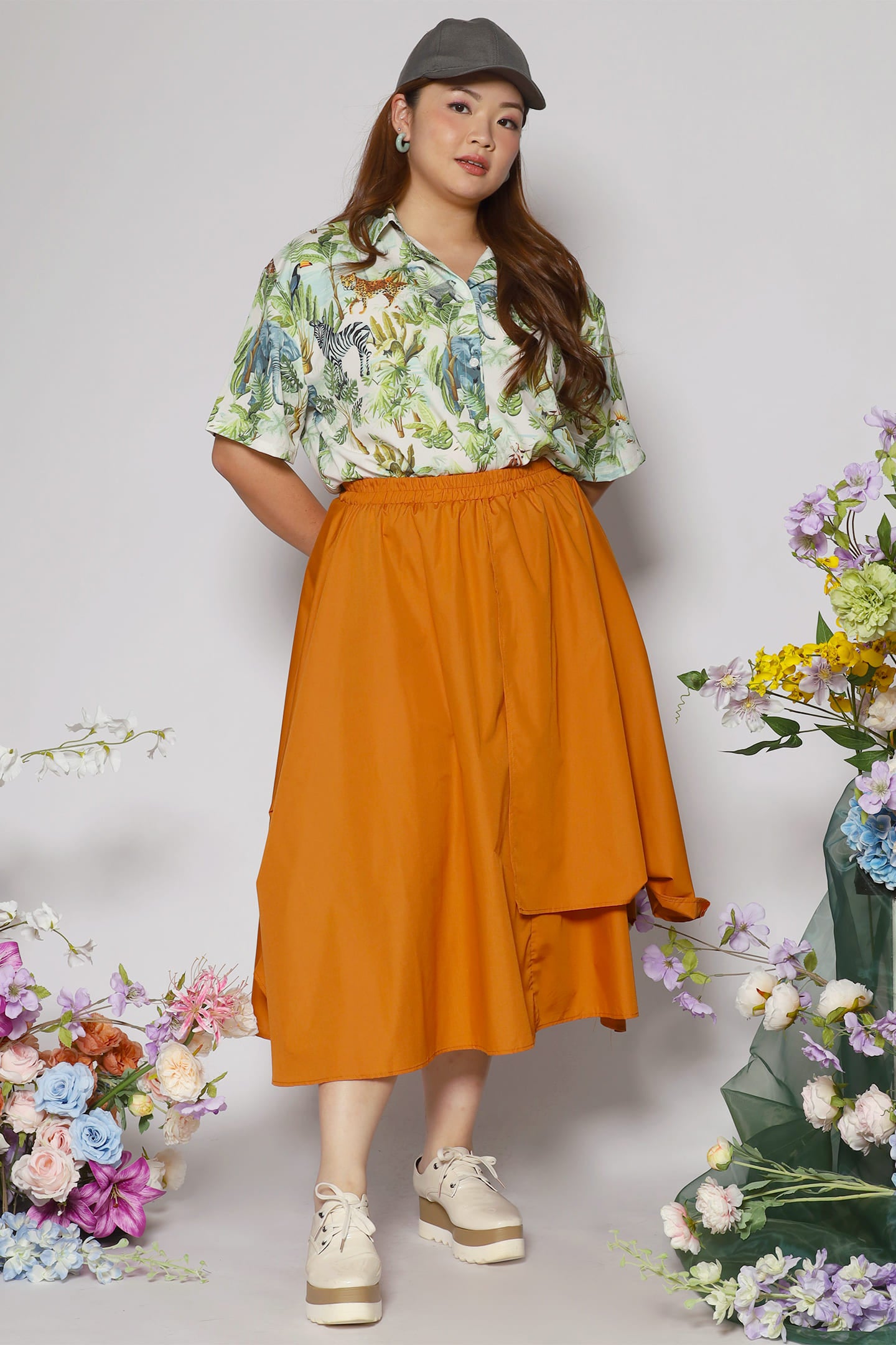 Cally Skirt in Orange