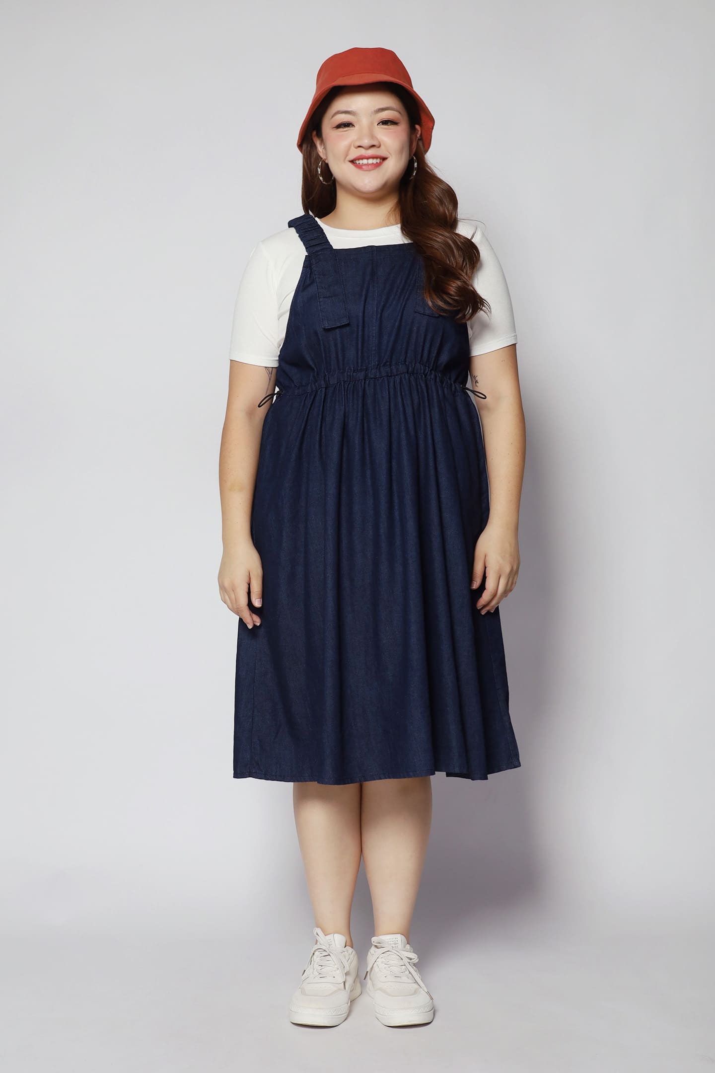 Carao Denim Pinafore Dress