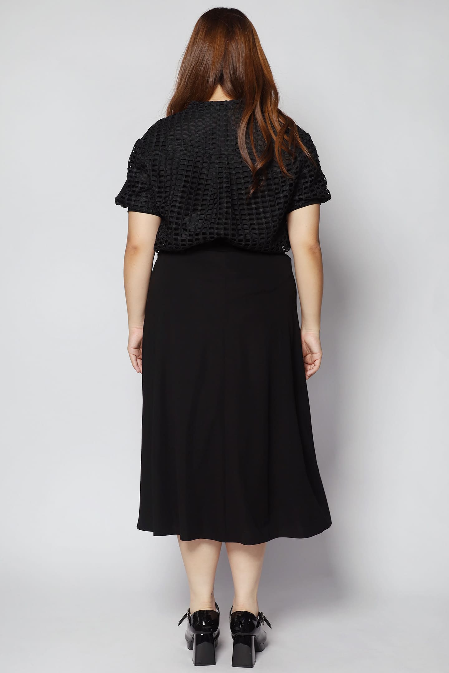 Carlos Patterned Skirt in Black