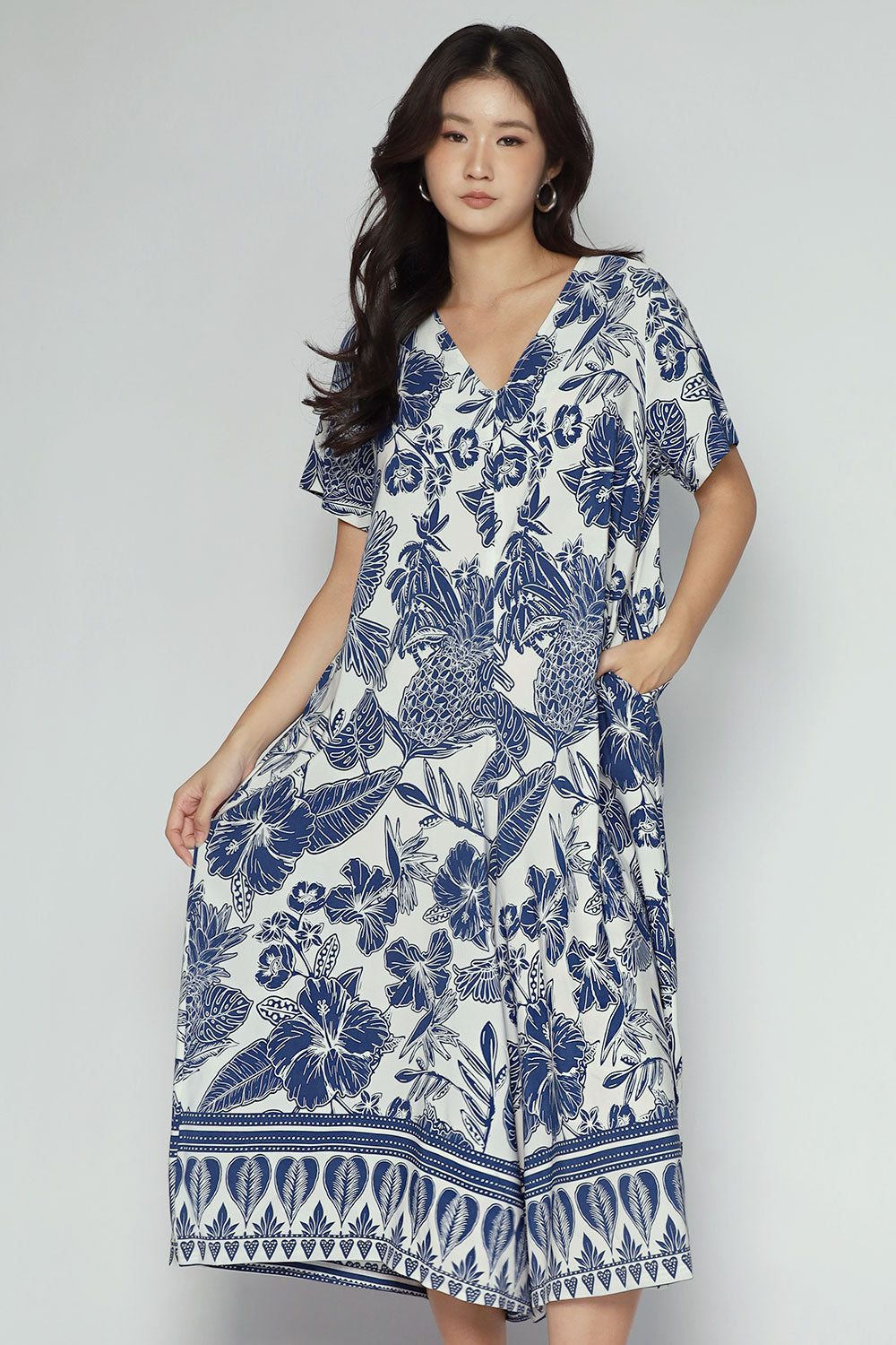 Carly Jumpsuit in Indigo Isle