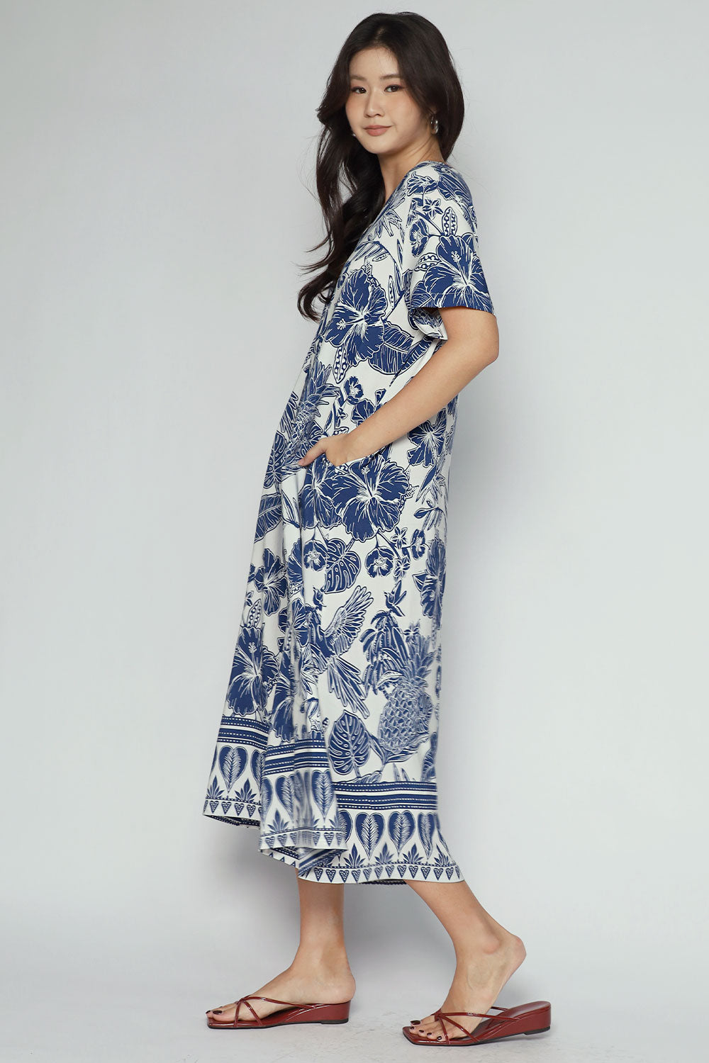 Carly Jumpsuit in Indigo Isle