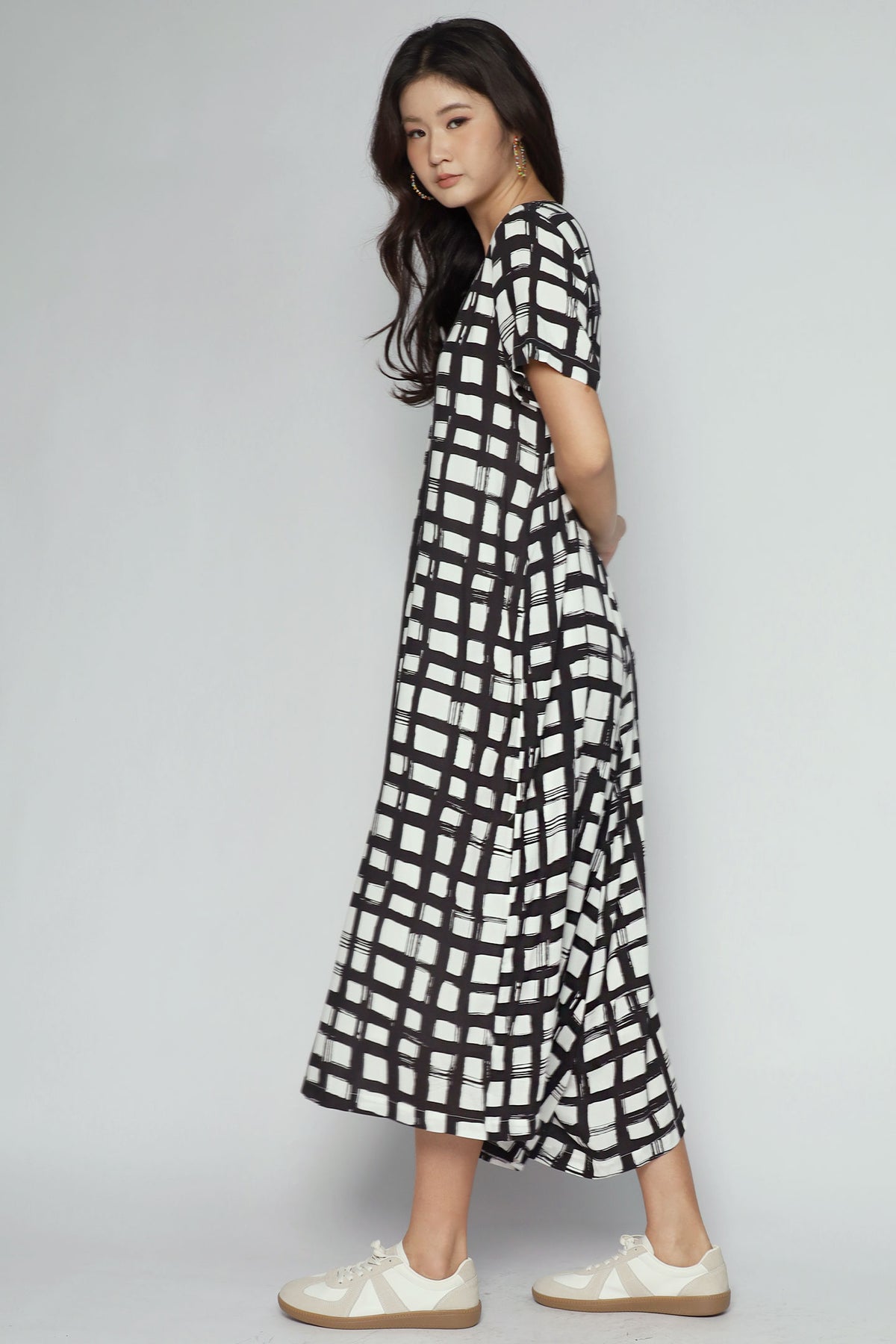 Carly Jumpsuit in Painted Check