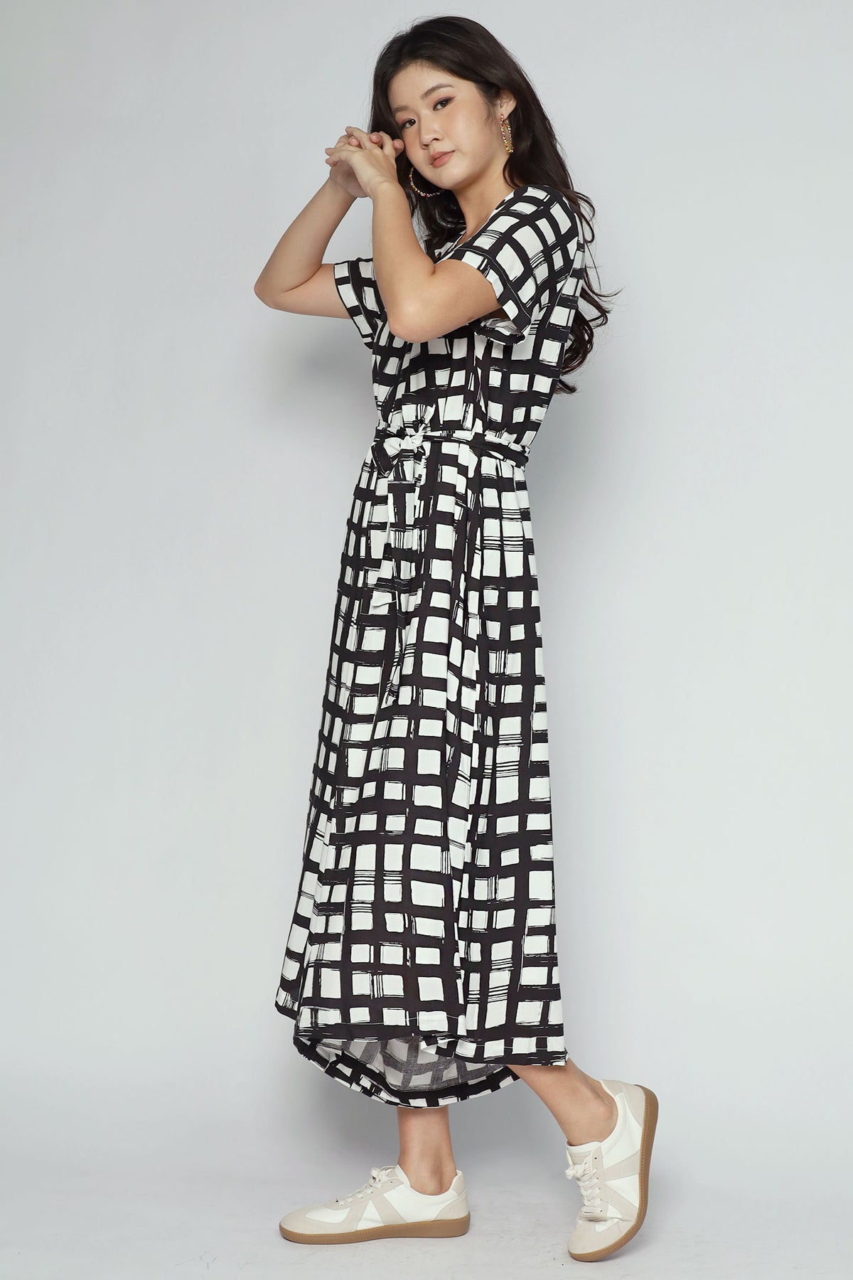 Carly Jumpsuit in Painted Check