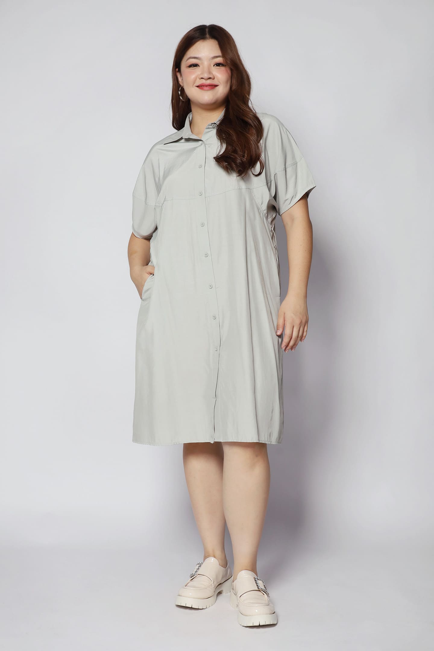 Castila Dress in Grey