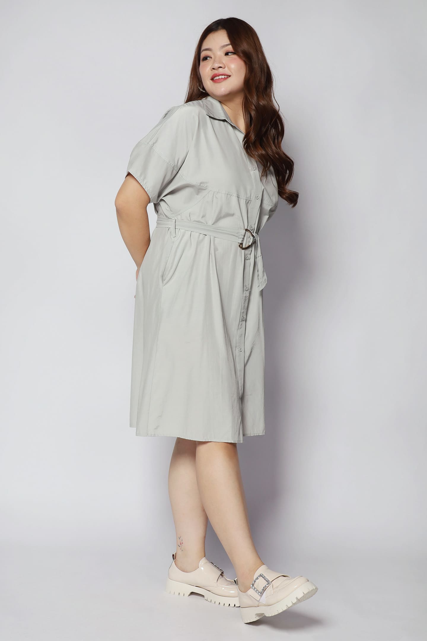 Castila Dress in Grey