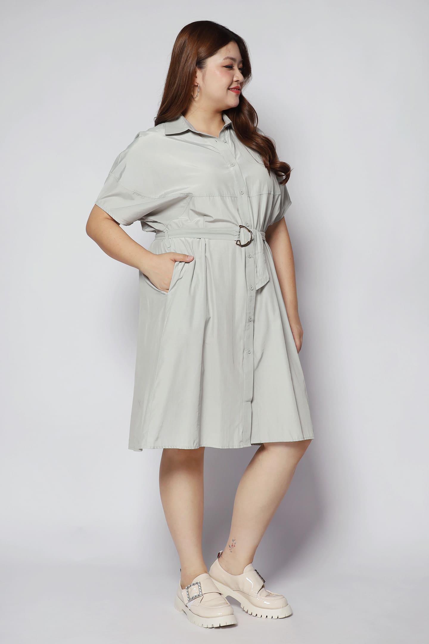 Castila Dress in Grey