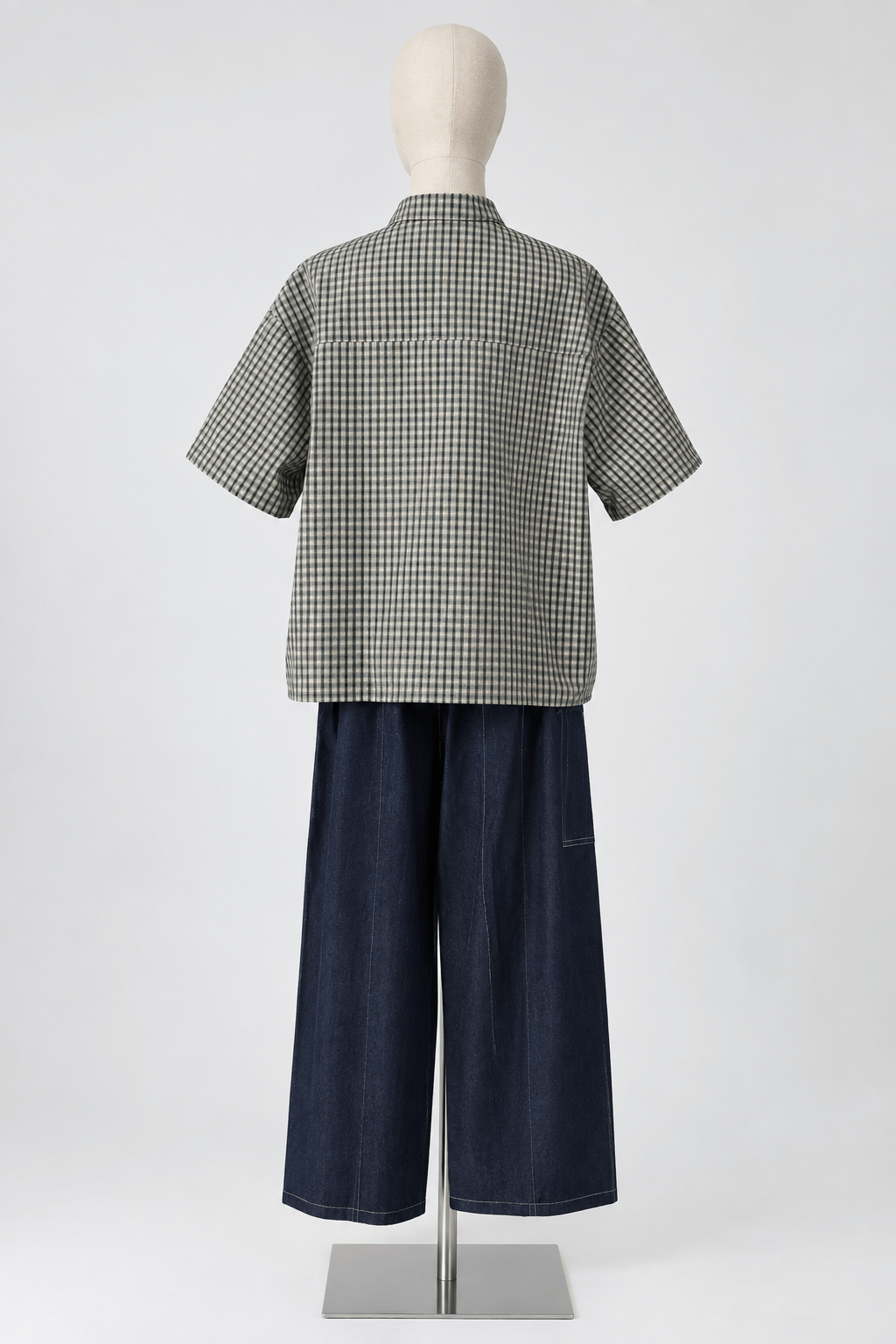 PO - Cecilia Checkered Shirt in Black