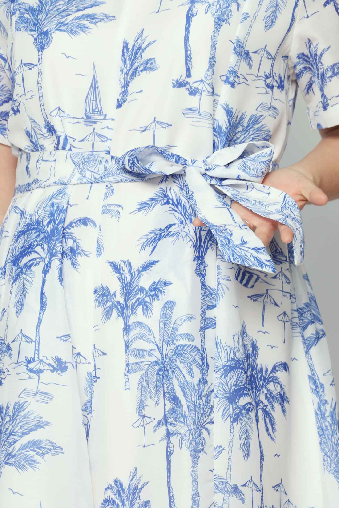 Celine Jumpsuit in Azure Escape