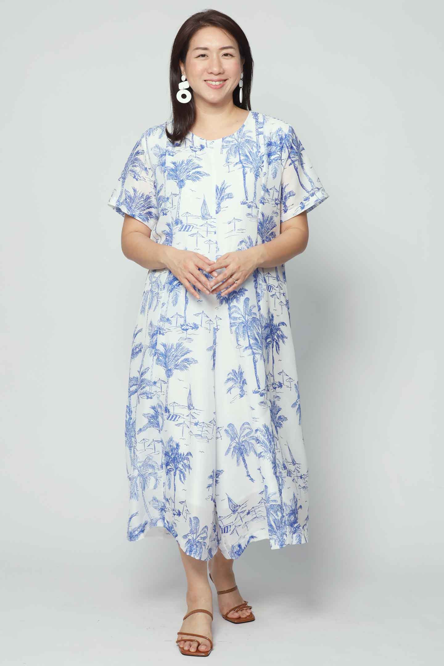 Celine Jumpsuit in Azure Escape