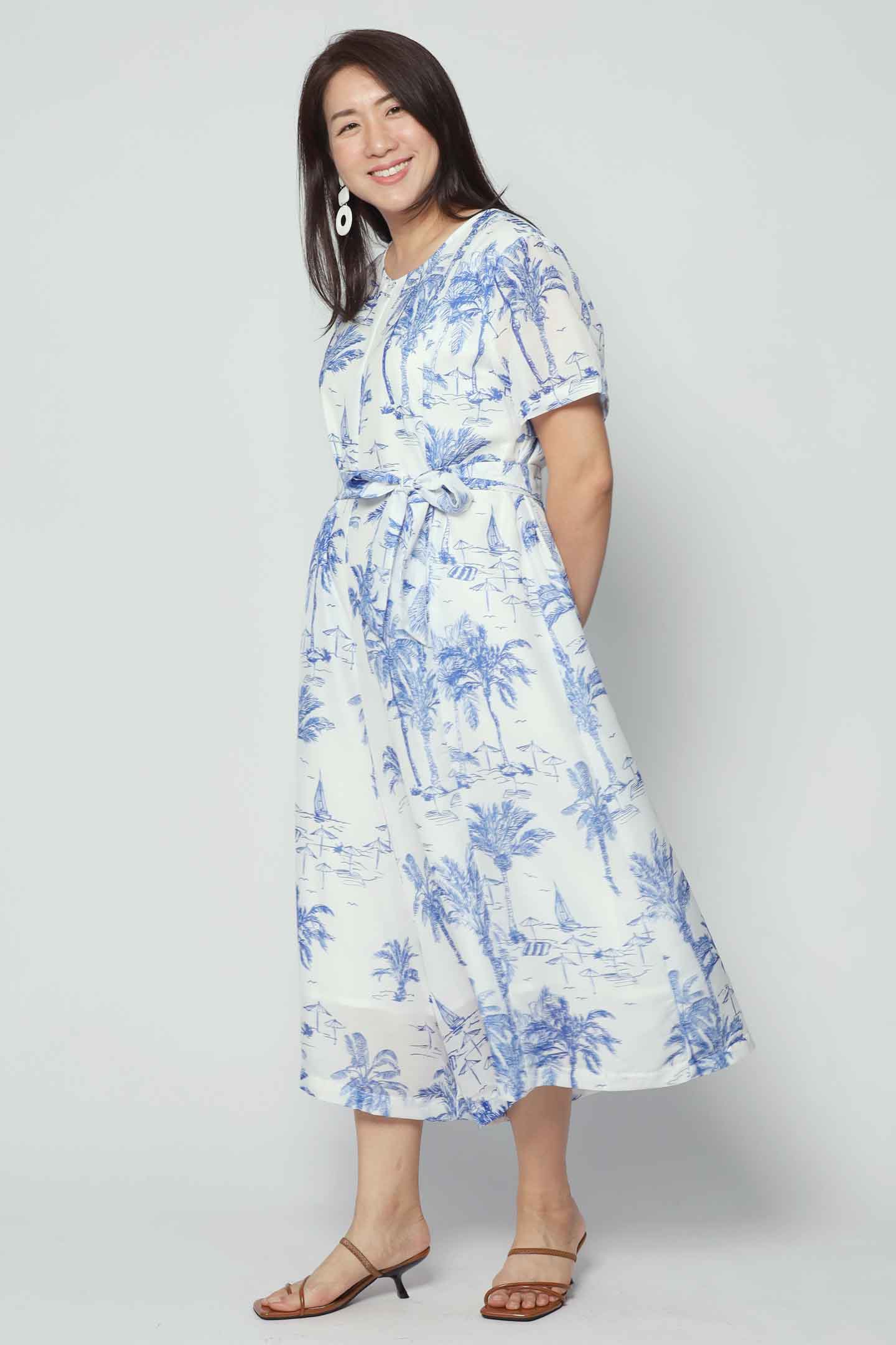 Celine Jumpsuit in Azure Escape