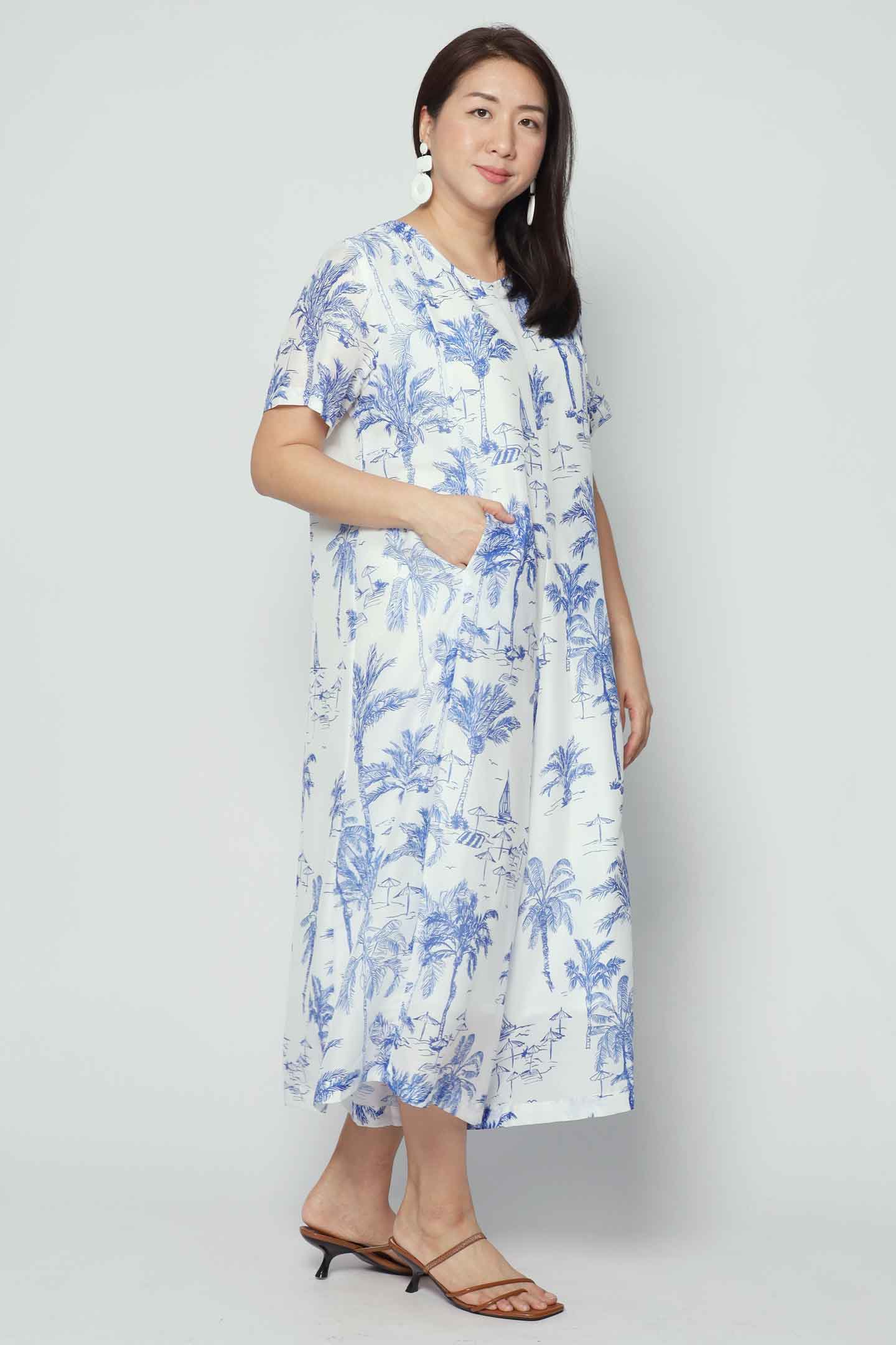 Celine Jumpsuit in Azure Escape