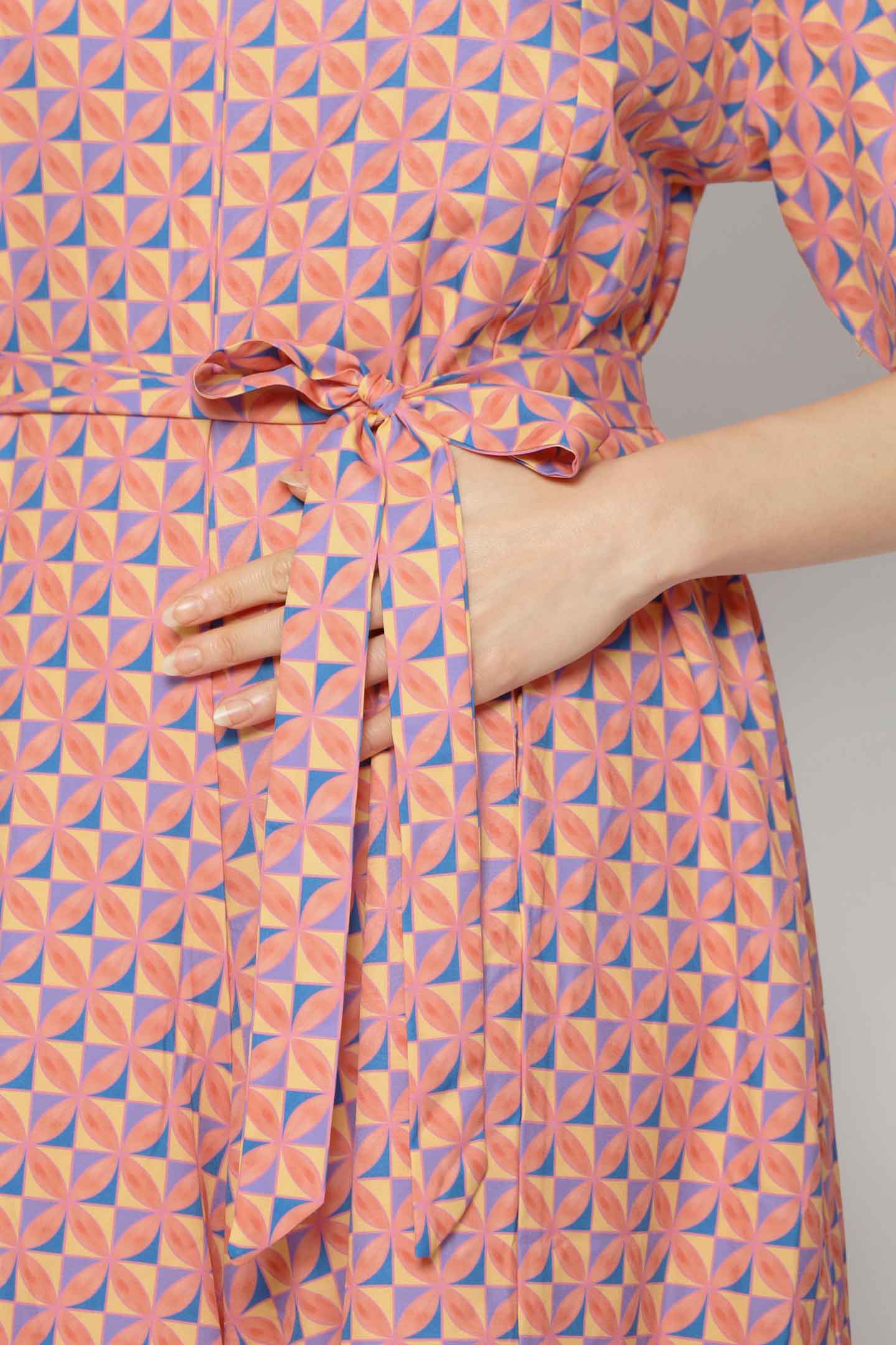 Celine V Neckline Jumpsuit in Pink Playground